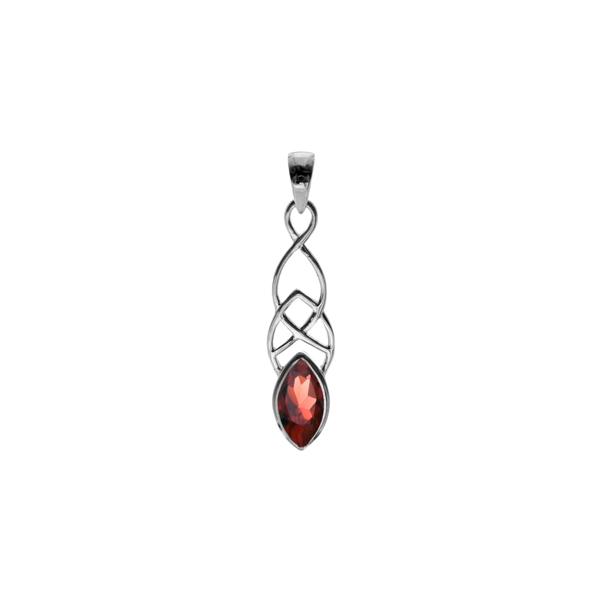 Betsy garnet Celtic pendant