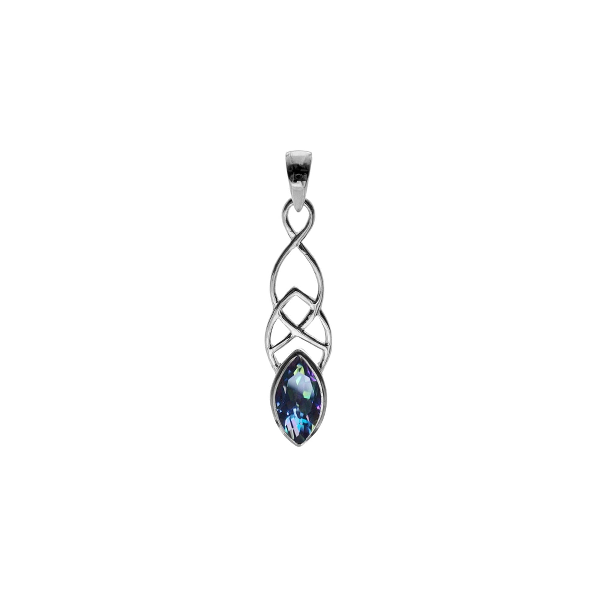 Betsy mystic topaz Celtic pendant