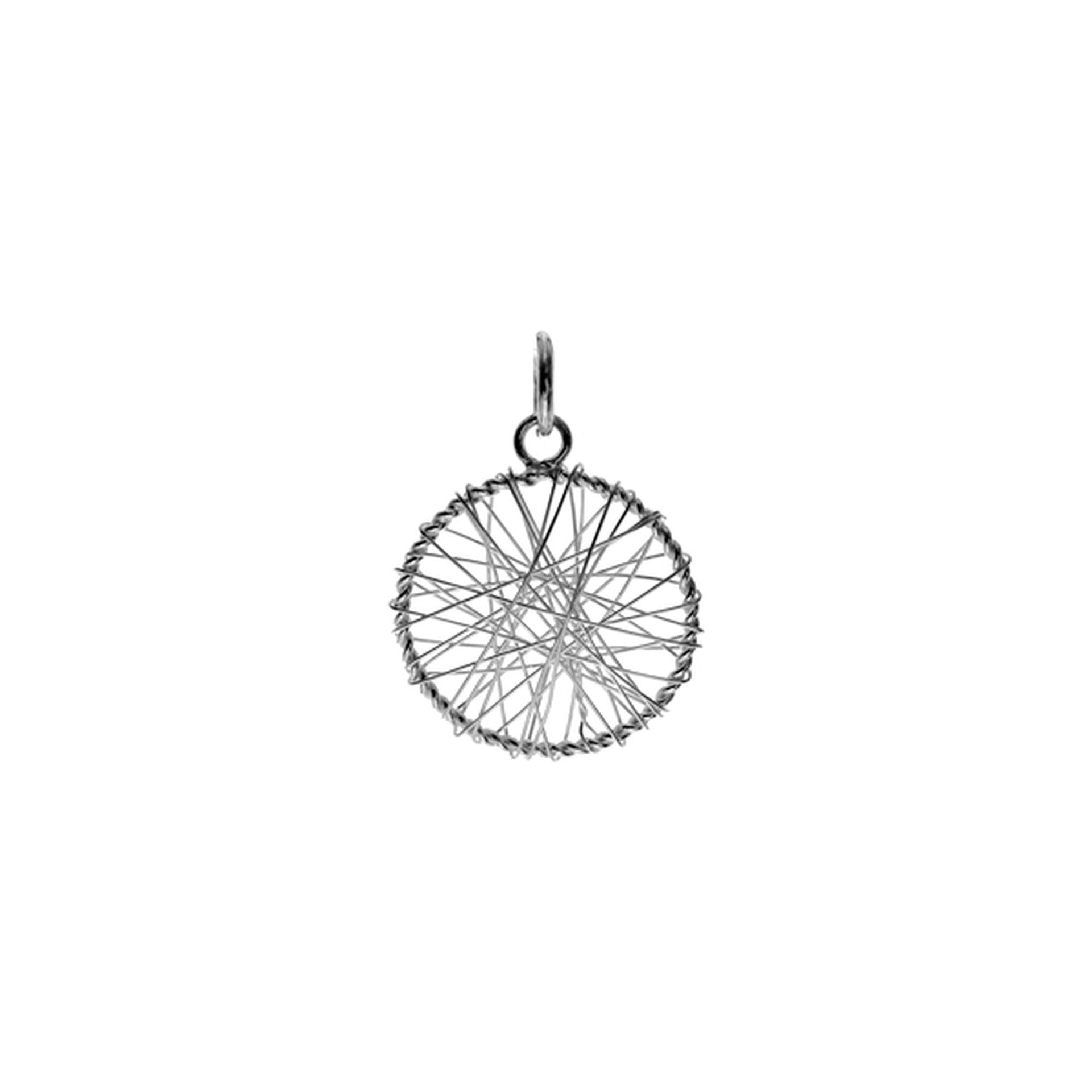 Ginelle sculpted circular pendant
