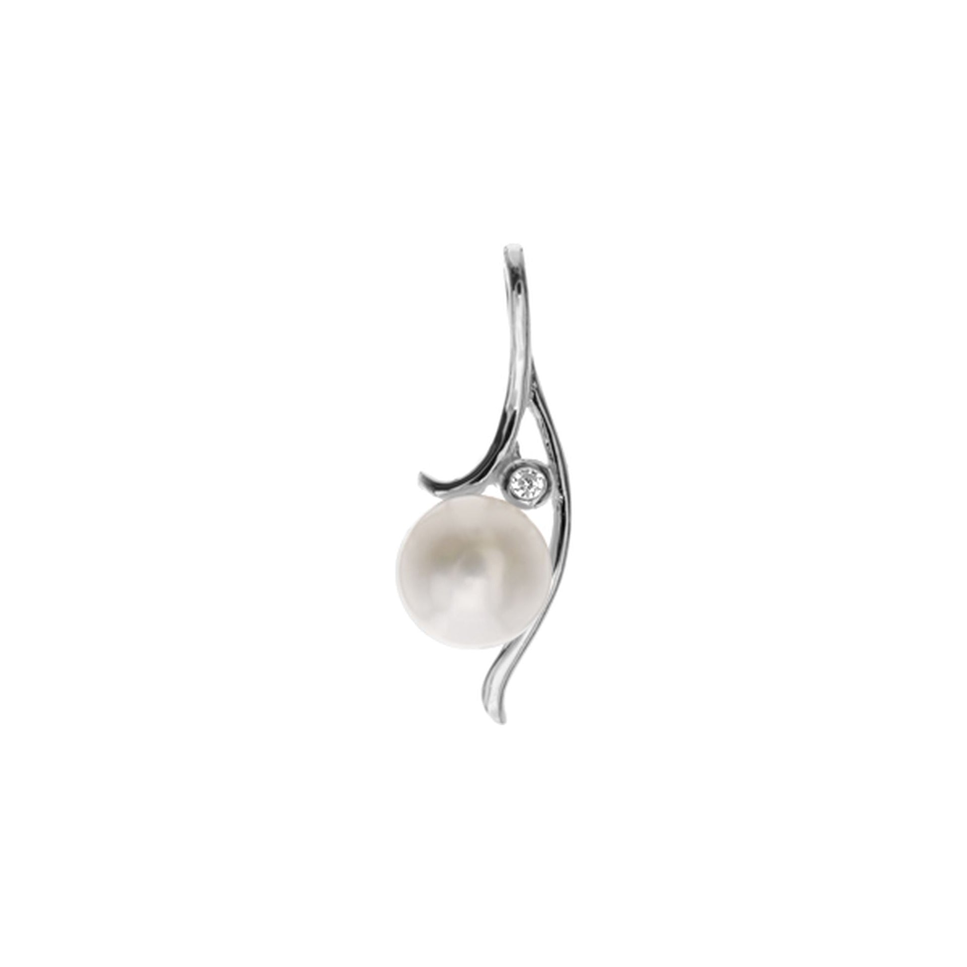 Rosa pearl and sprig pendant