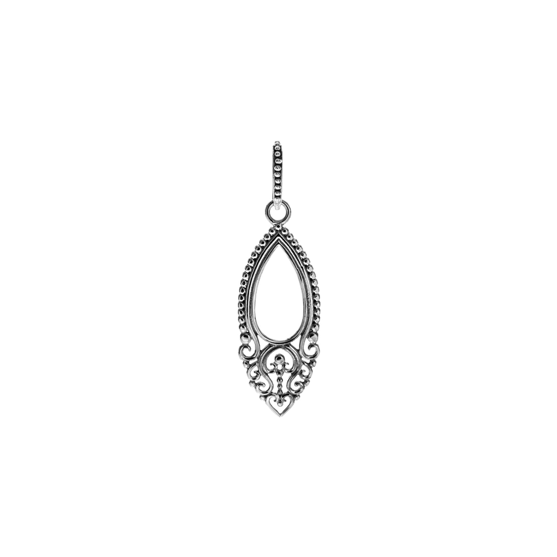 Catalina ornate vintage ellipse pendant