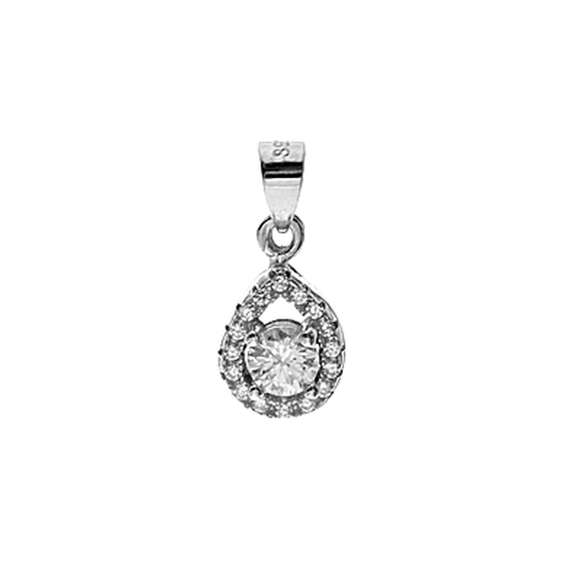 Davina framed teardrop pendant