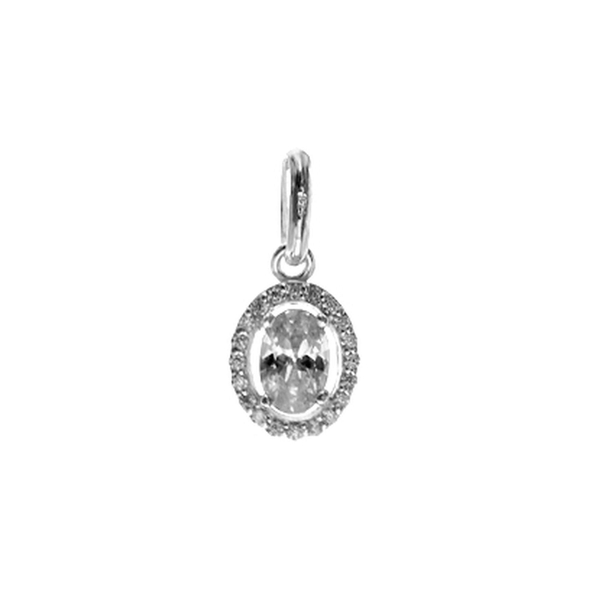 Davina framed oval pendant