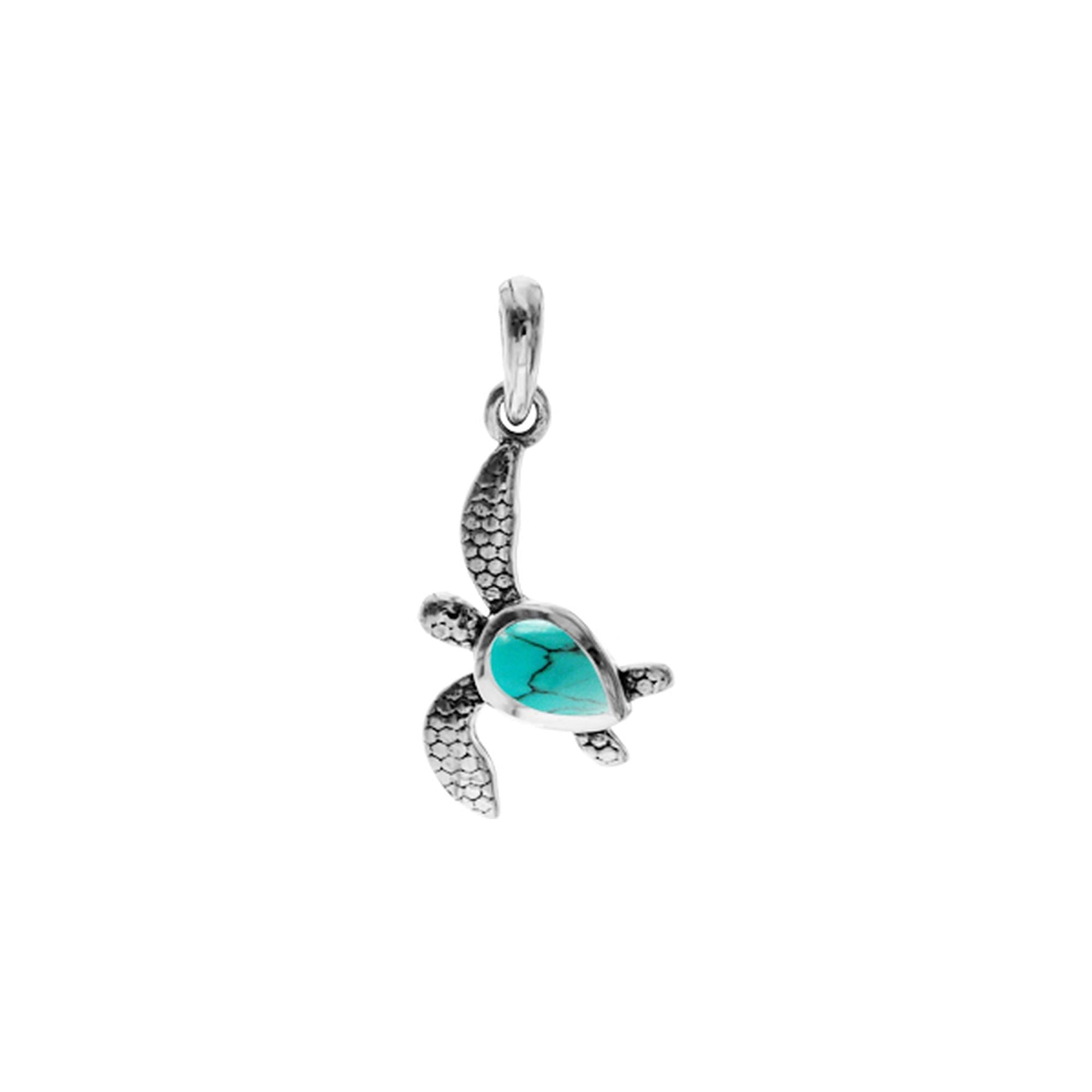 Ana turquoise turtle pendant