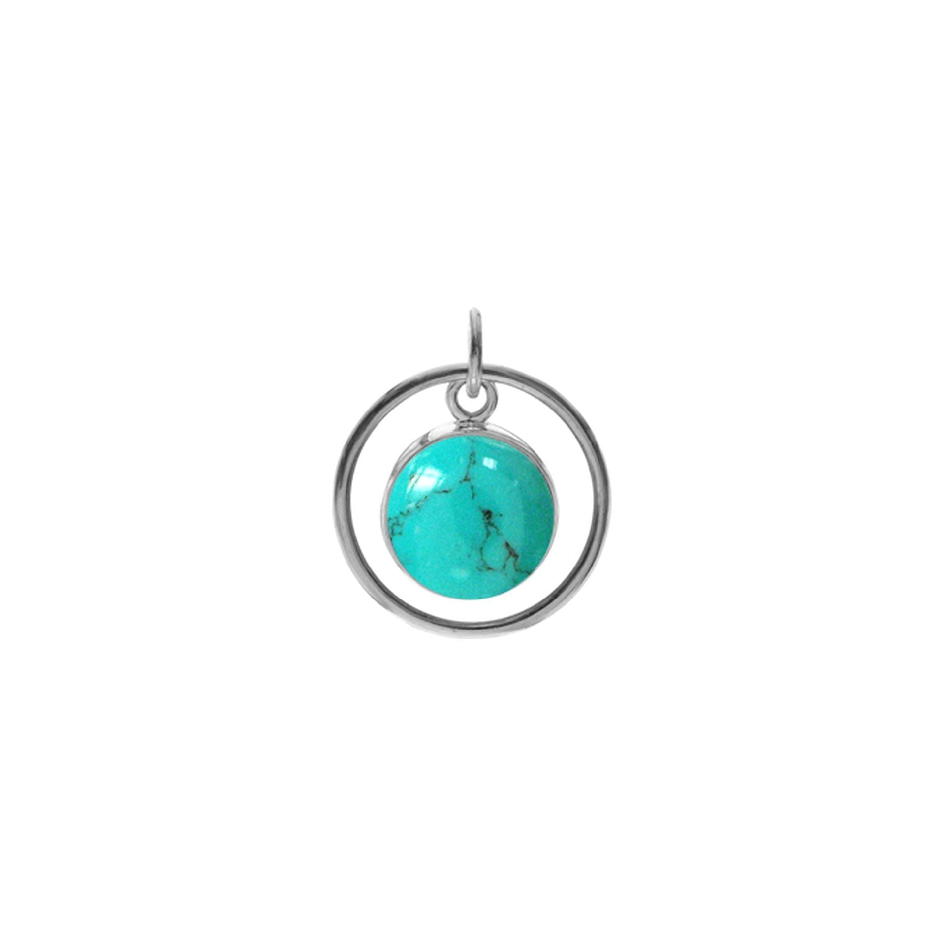 Amy turquoise halo pendant