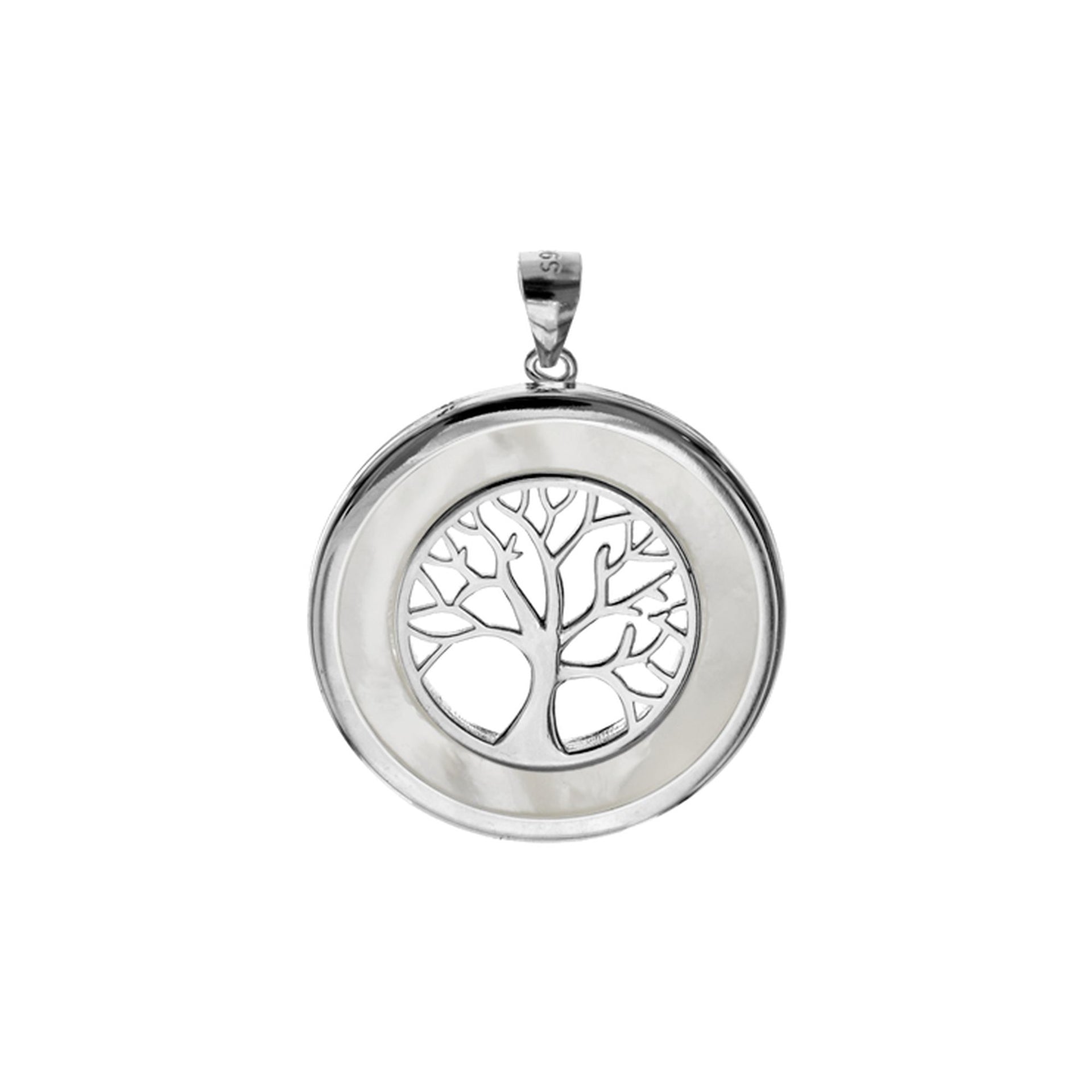 Bronwen reversible tree of life & heart pendant