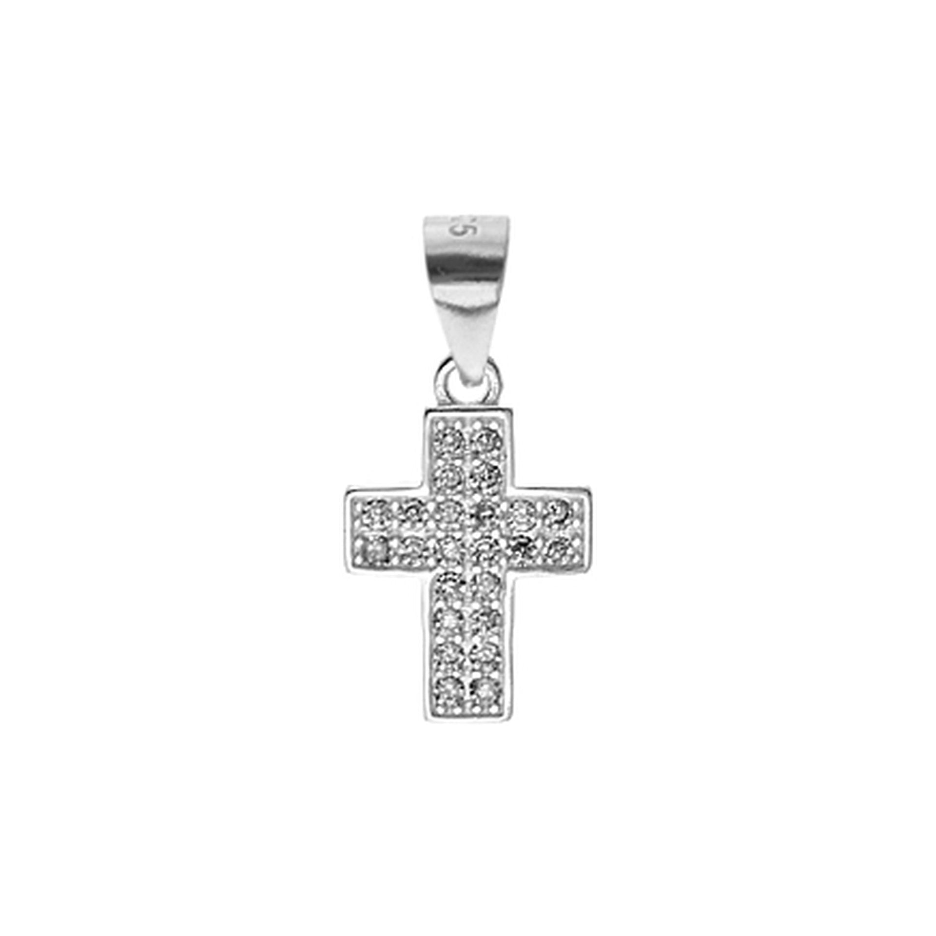 Ava cross pendant with cubic zirconia