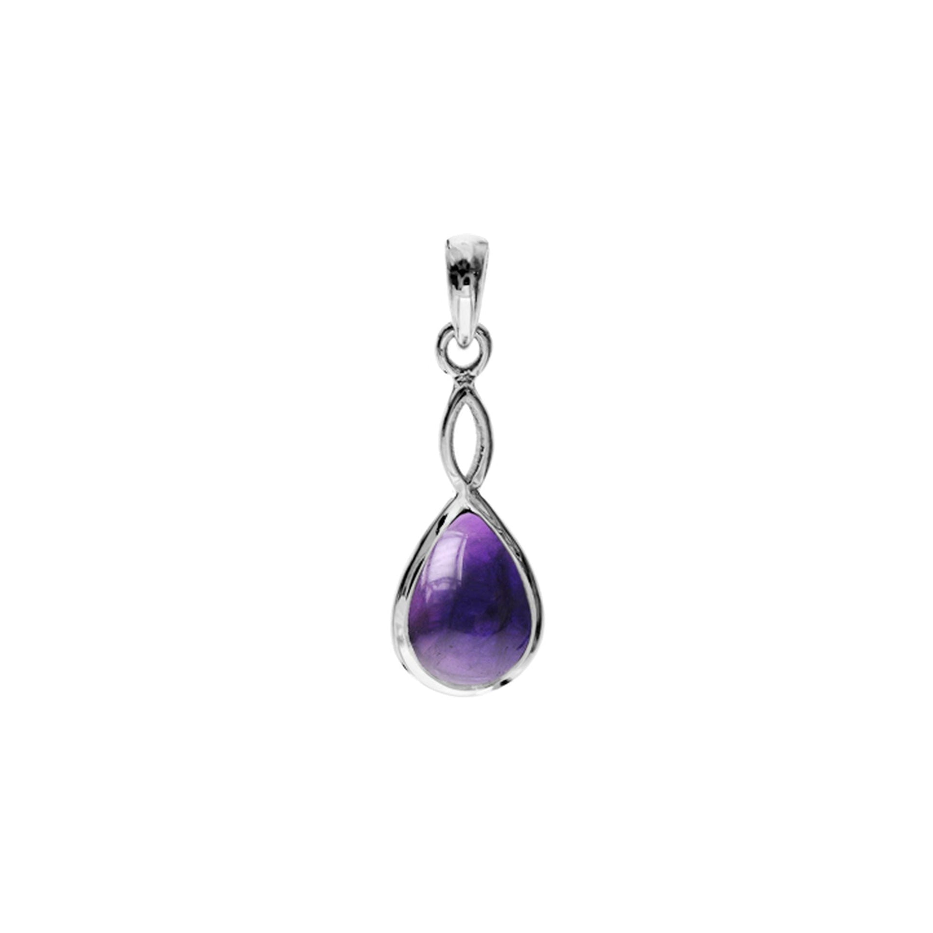 Samira amethyst crossover pendant