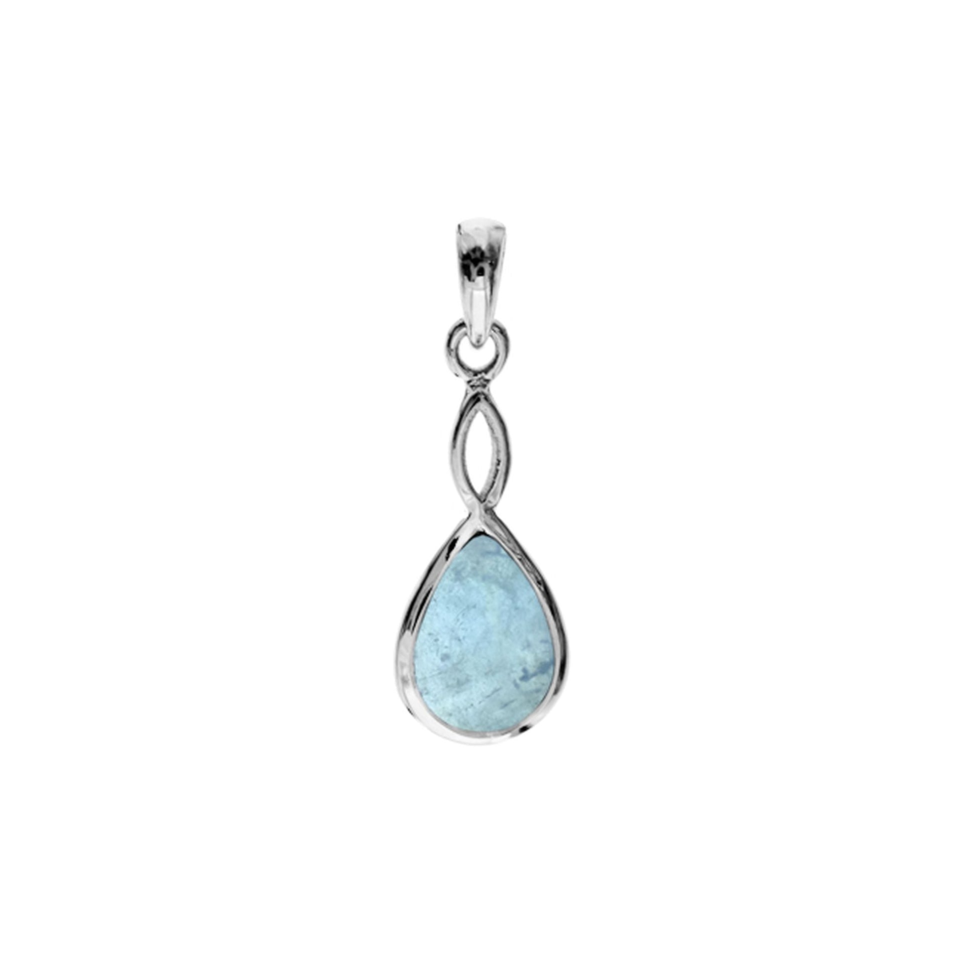 Samira aquamarine crossover pendant