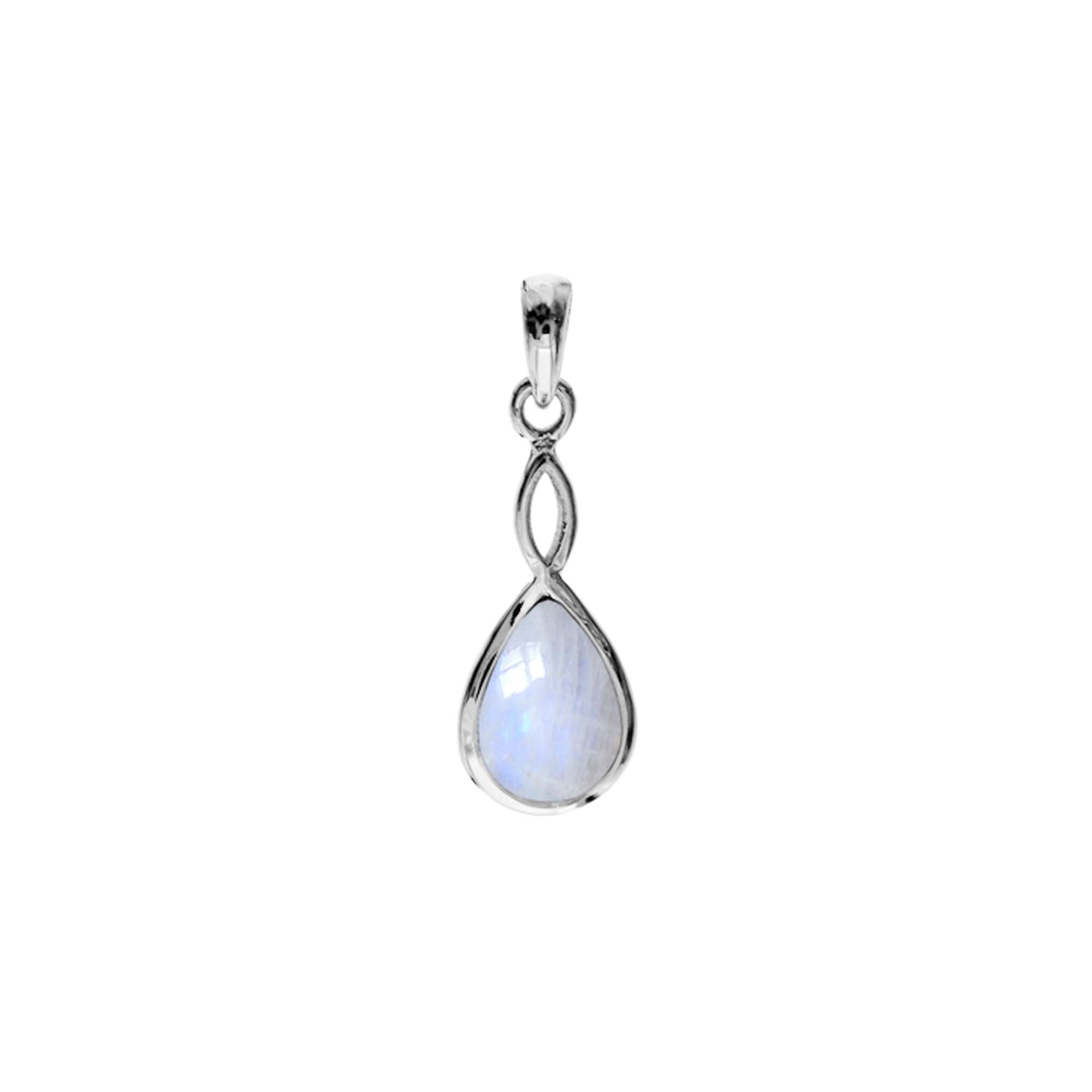 Samira rainbow moonstone crossover pendant