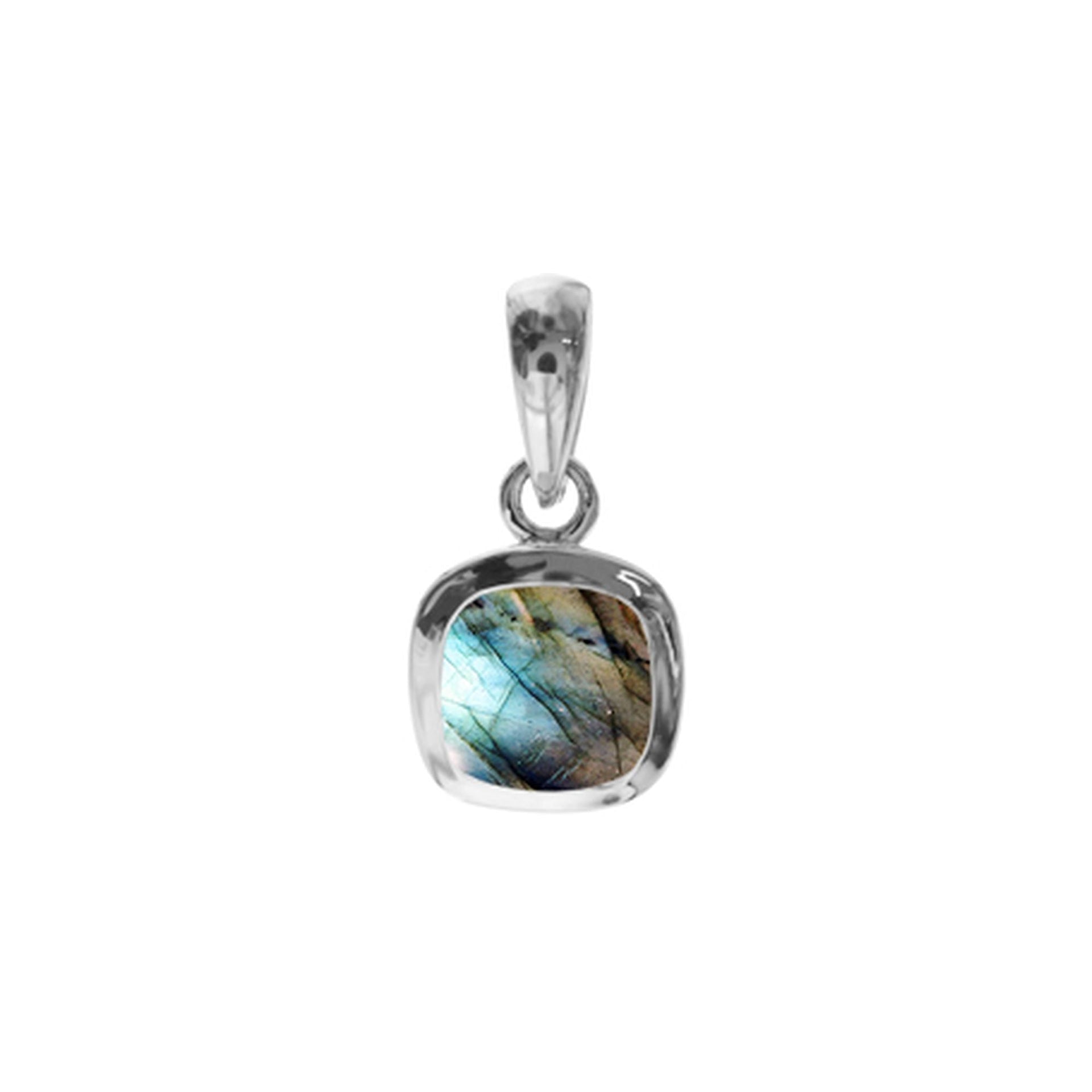 Samira labradorite squircle pendant