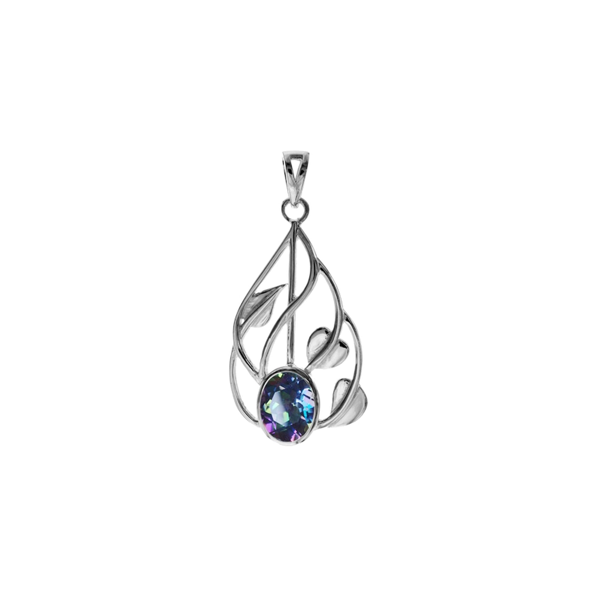 Lola mystic topaz vine pendant
