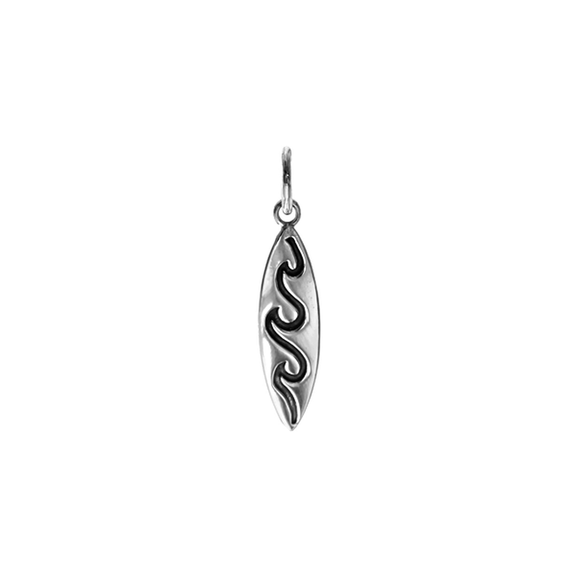 Mila surf board with wave pendant