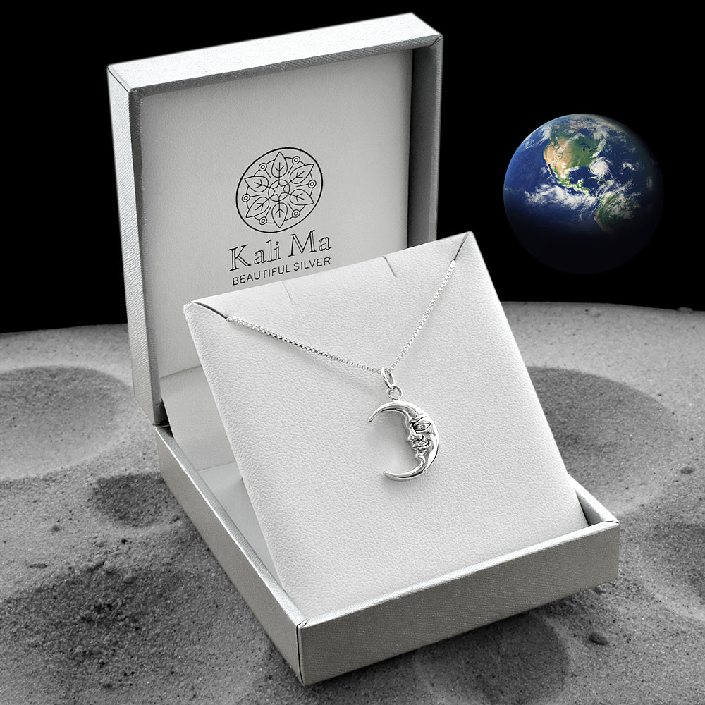 Ginelle man in the moon pendant