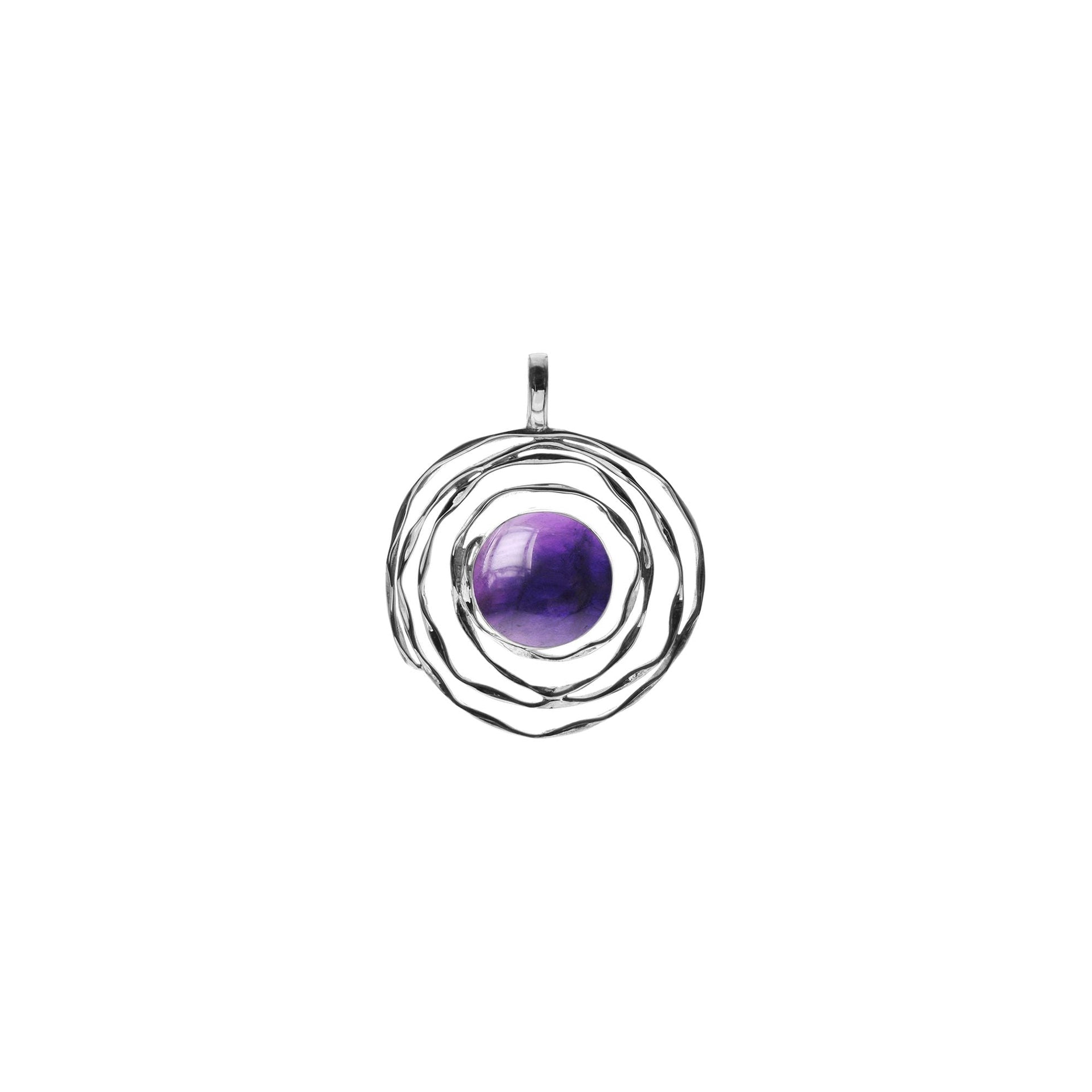 Lexi spider web with amethyst pendant