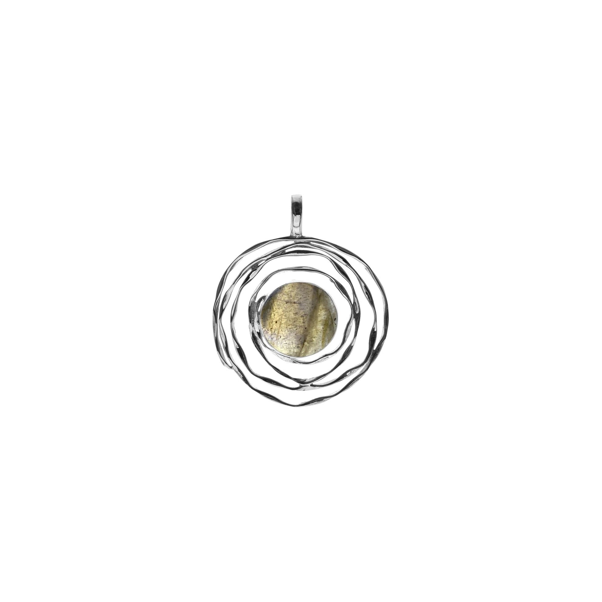 Lexi spider web with labradorite pendant
