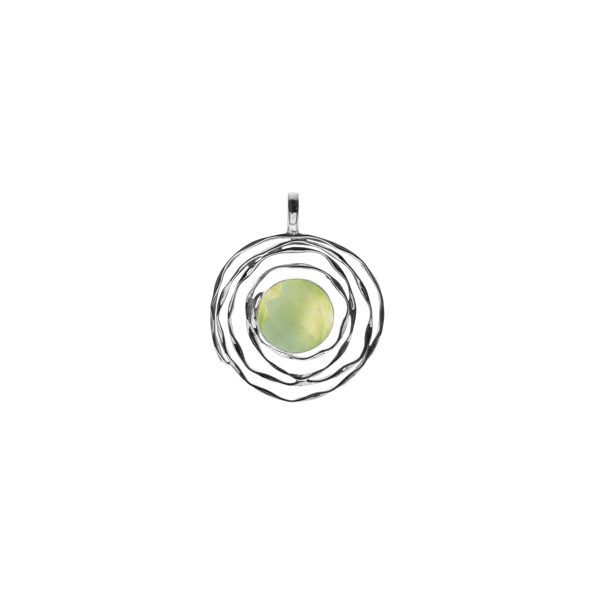 Lexi spider web with prehnite pendant
