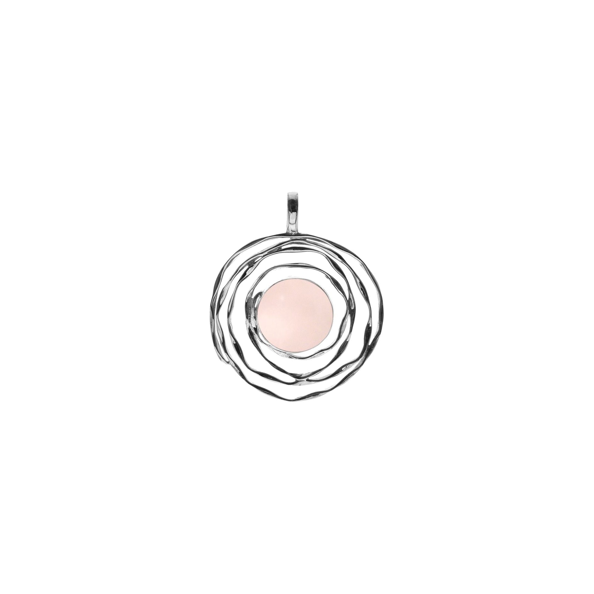Lexi spider web with rose quartz pendant