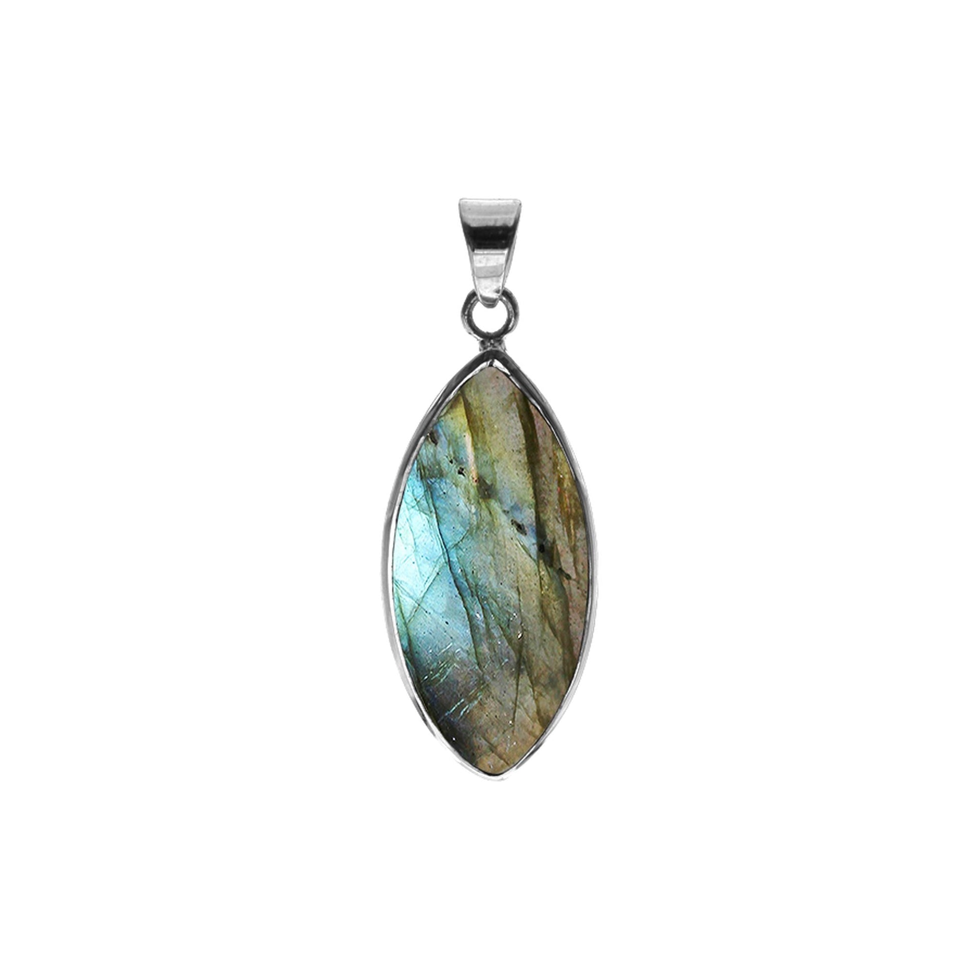 Bridget labradorite marquis pendant