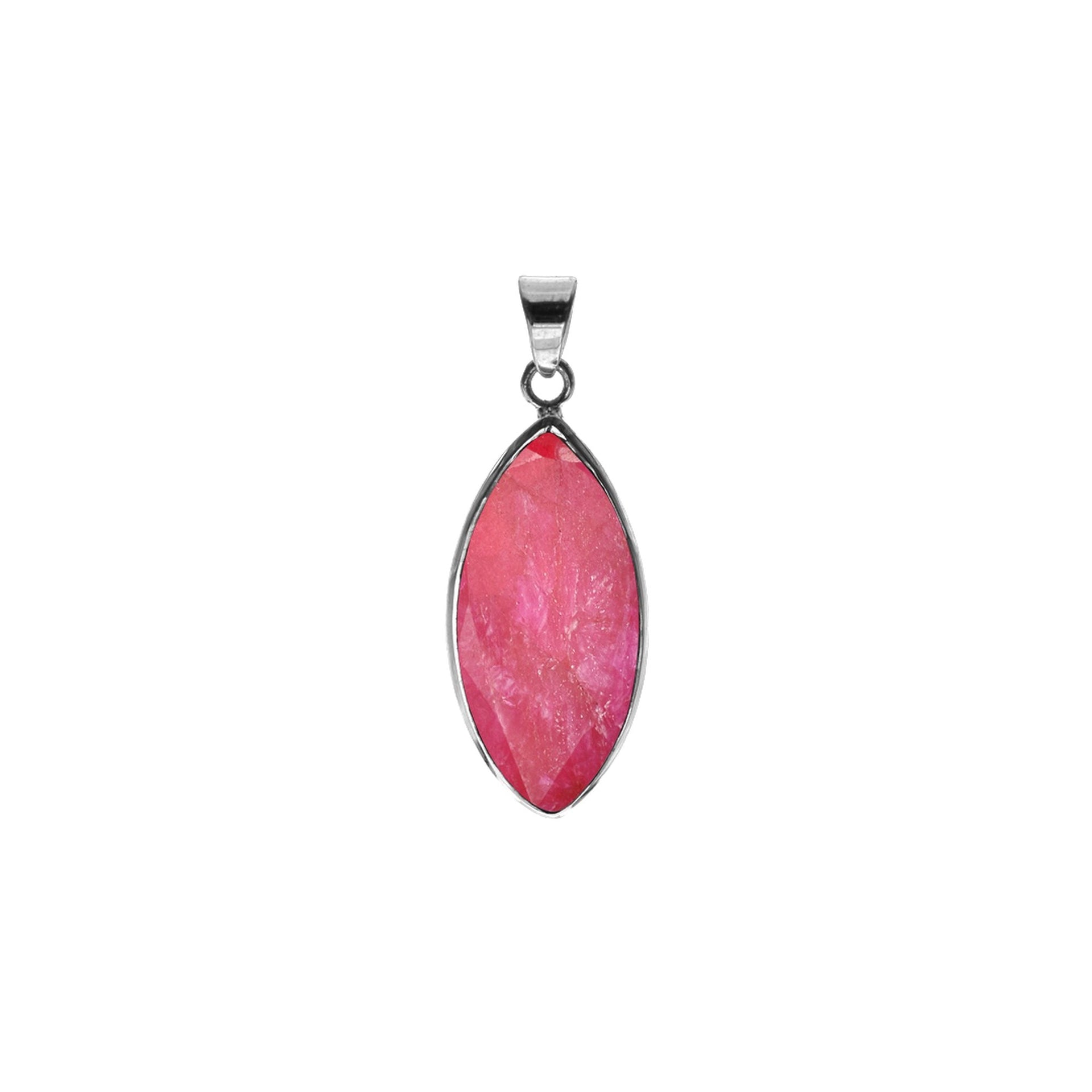Bridget ruby quartz marquis pendant