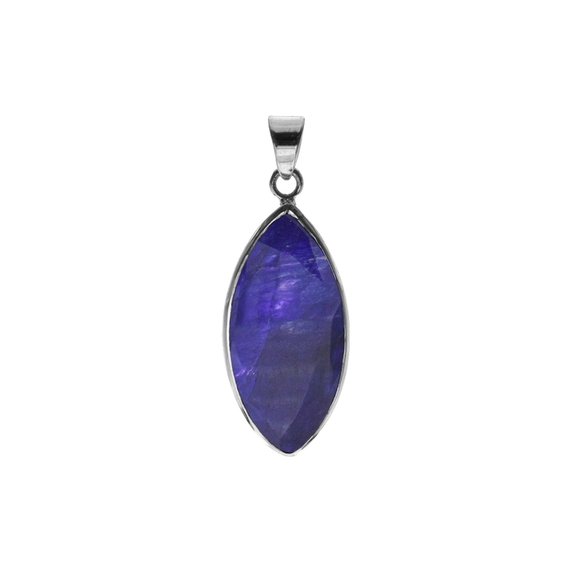 Bridget sapphire quartz marquis pendant