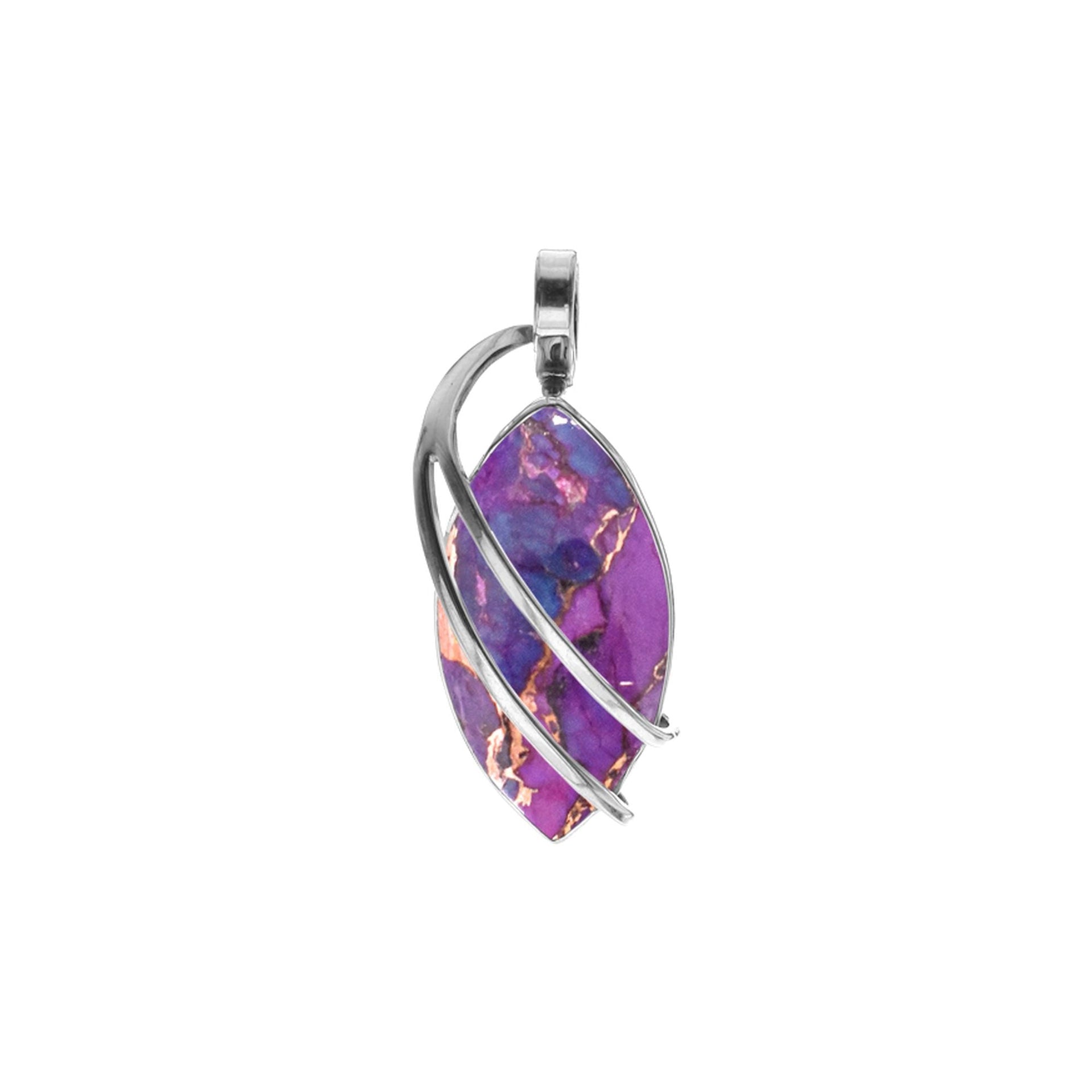 Viola marquis purple mohave double strand pendant