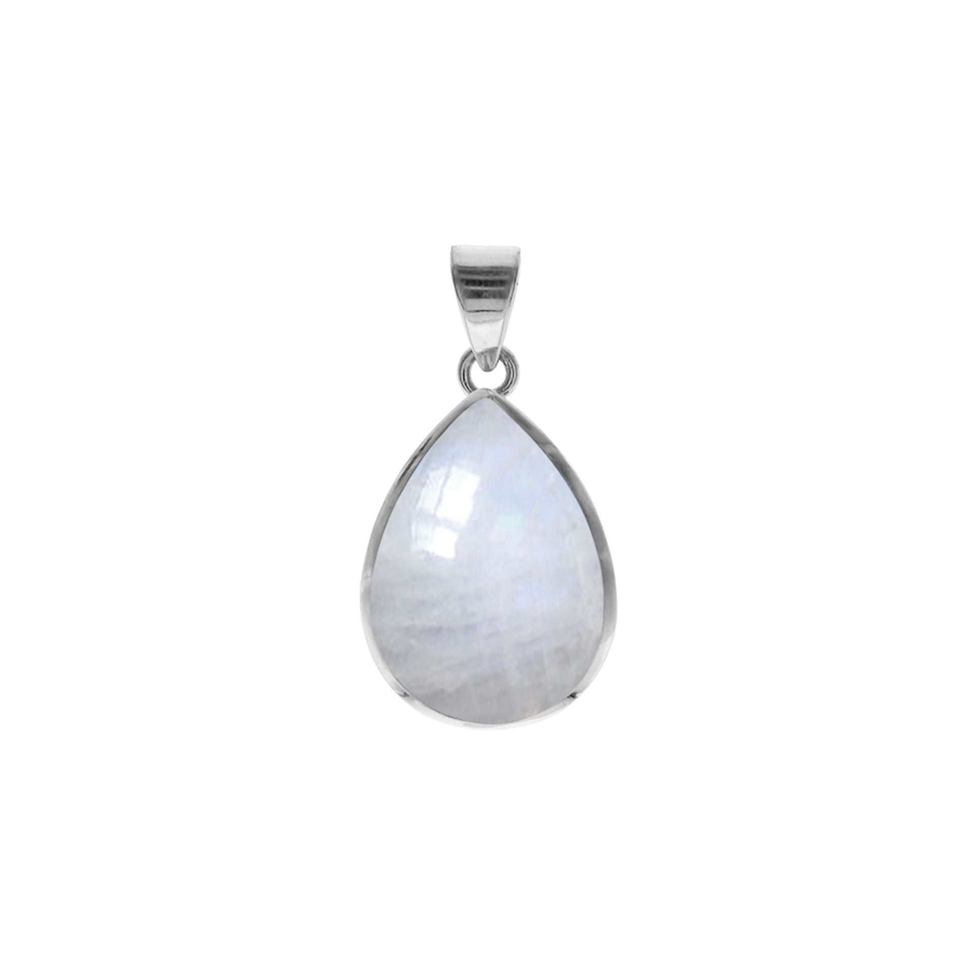 Samira simple rainbow moonstone teardrop pendant