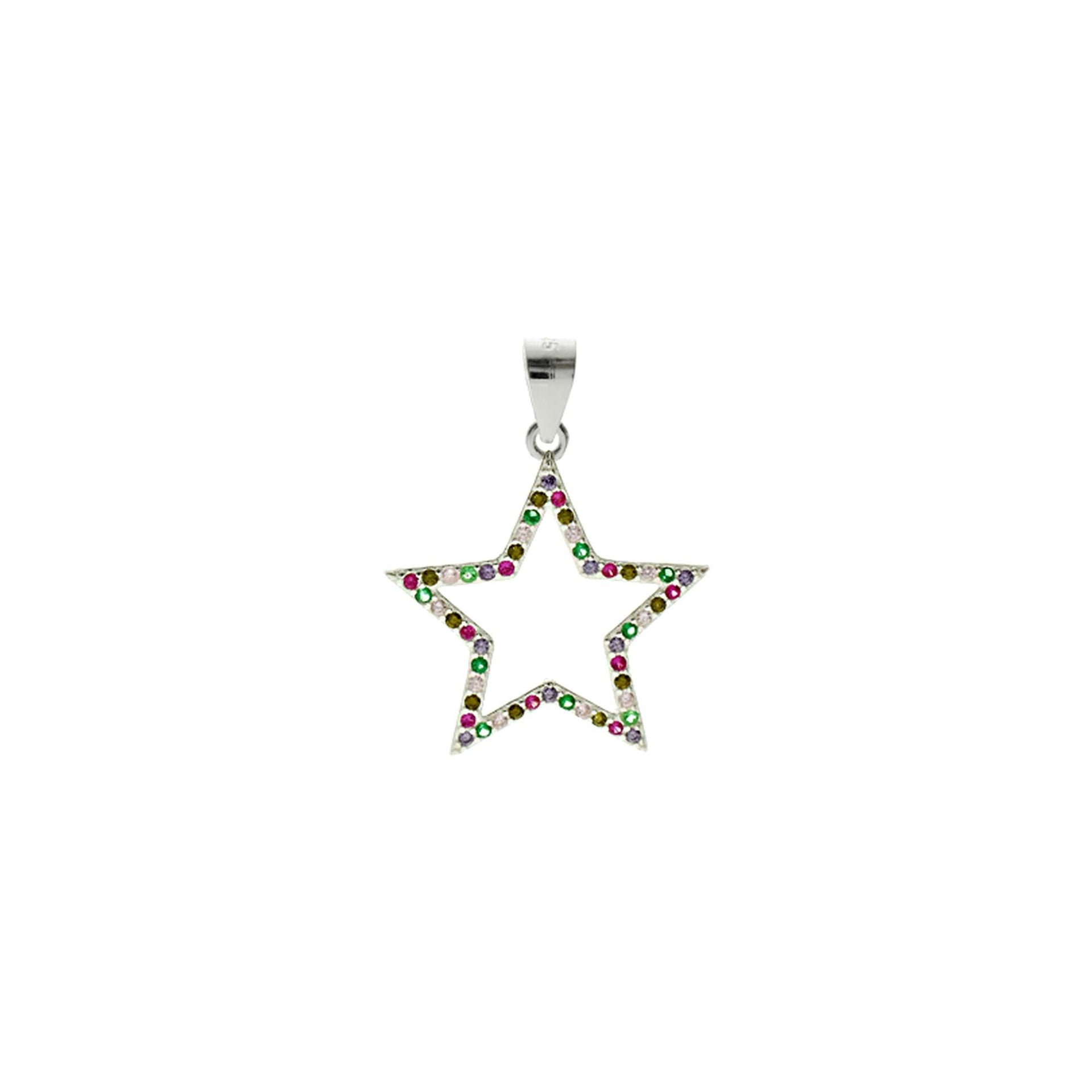 Callista rainbow star pendant