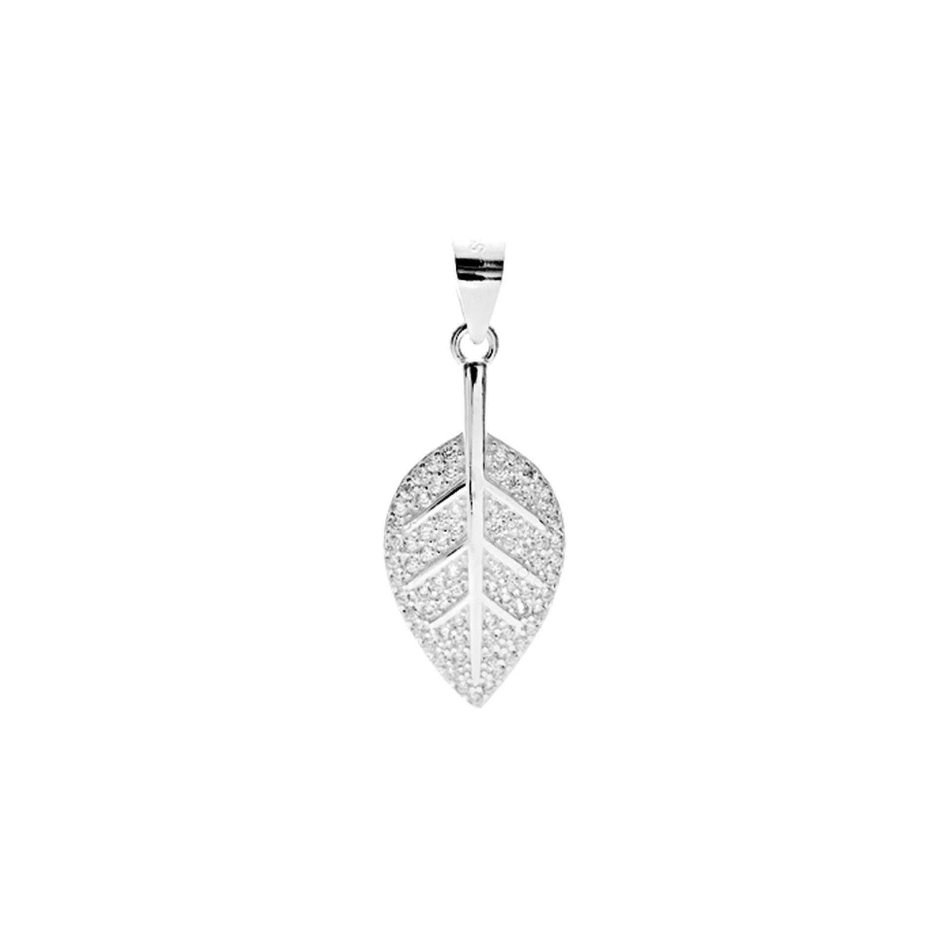 Alianna simple leaf pendant