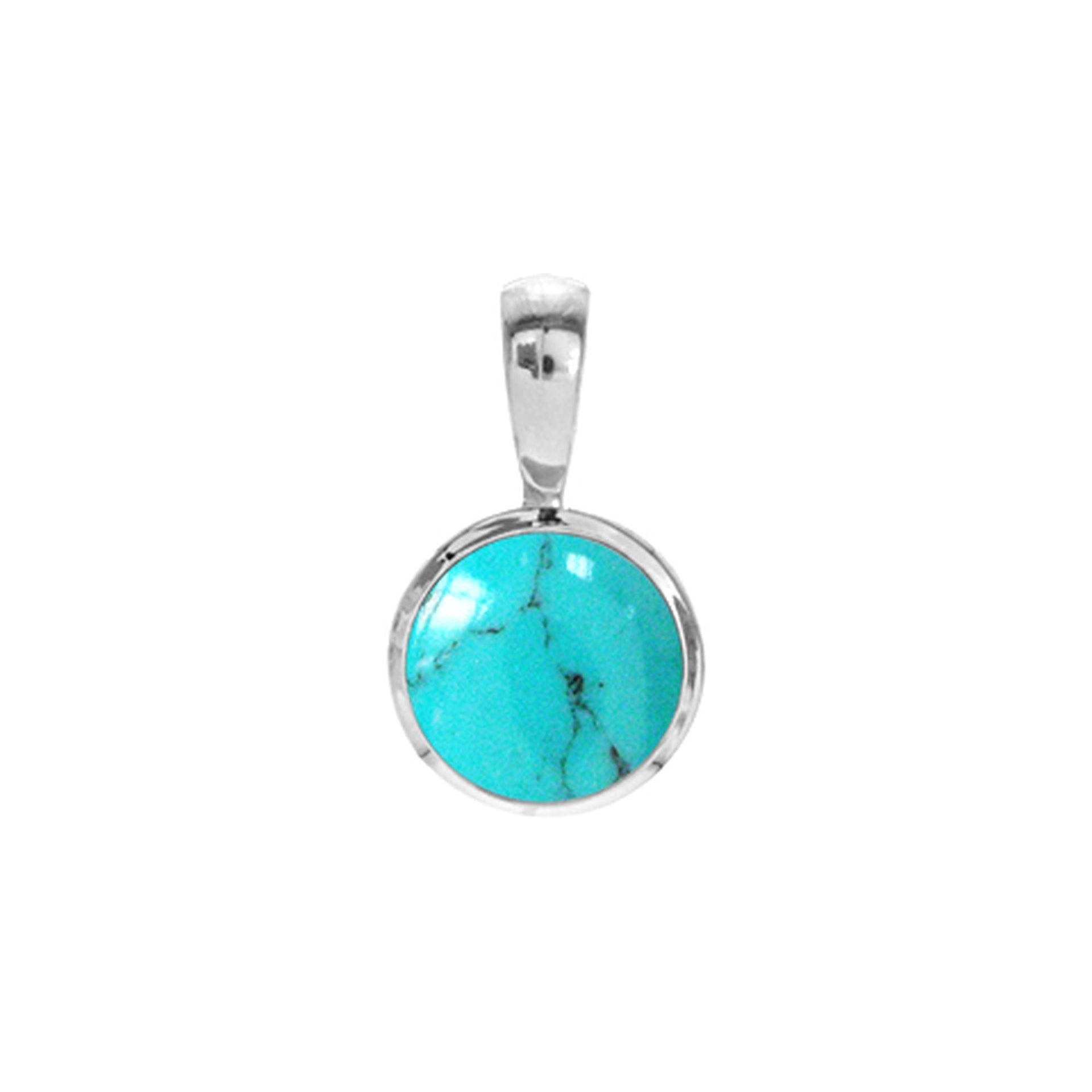 Samira basic round turquoise pendant