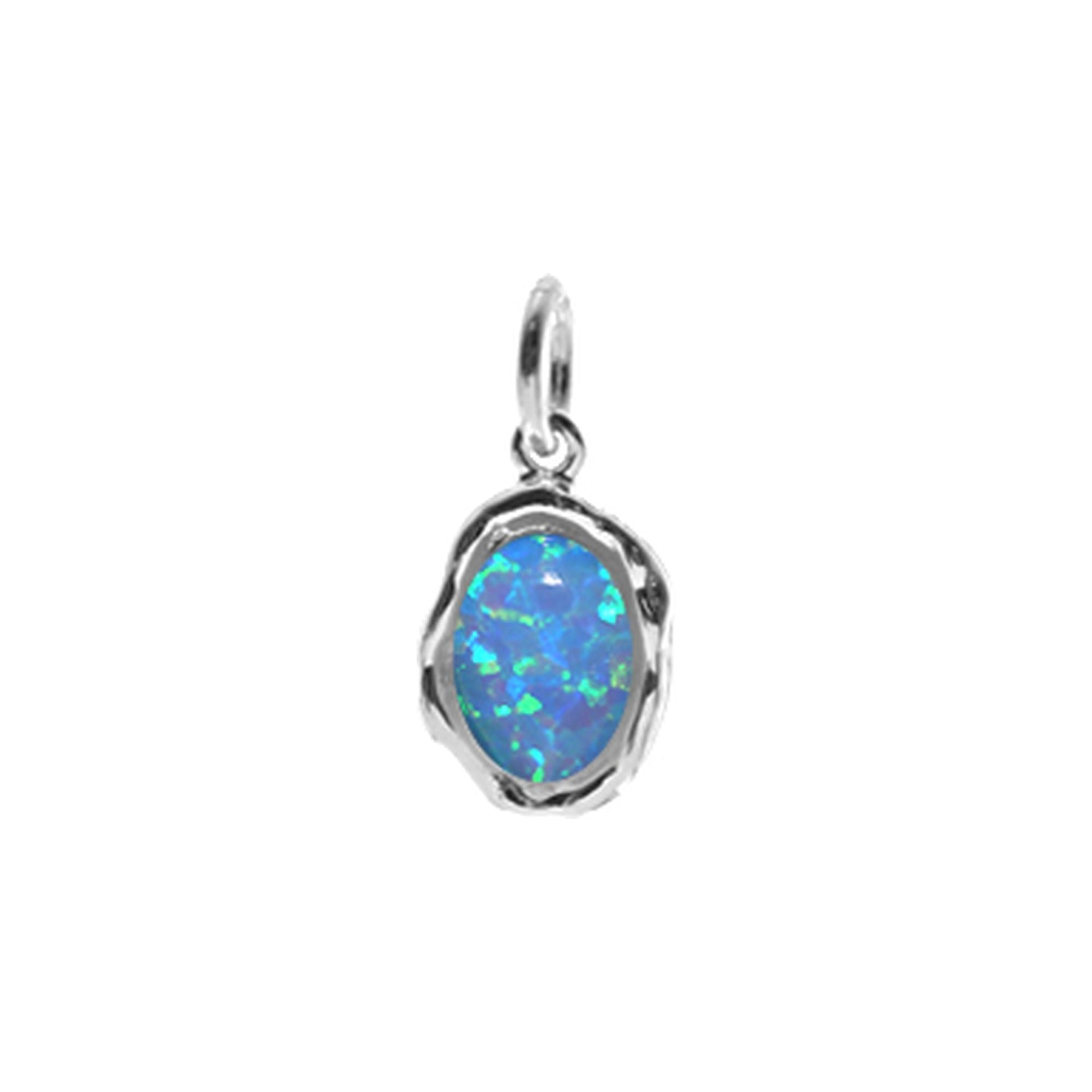 Angelica organic blue opalique pendant