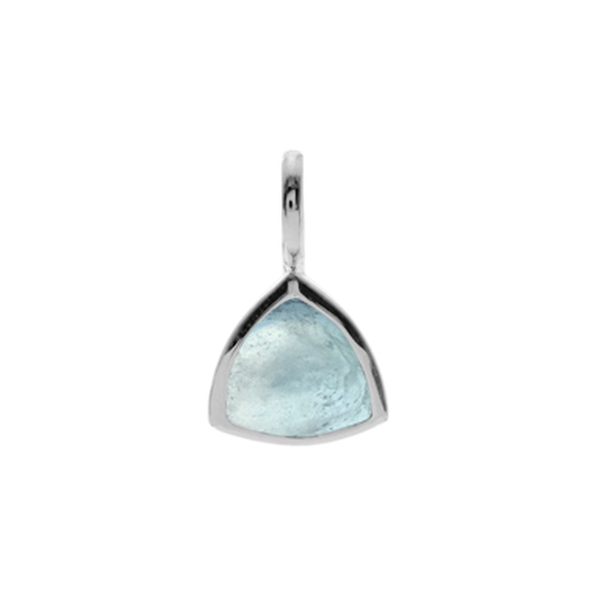 Samira trillion cut aquamarine pendant