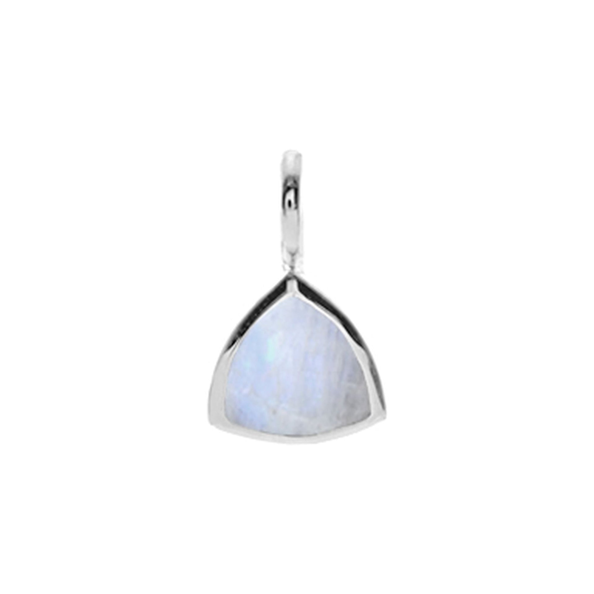 Samira trillion cut rainbow moonstone pendant