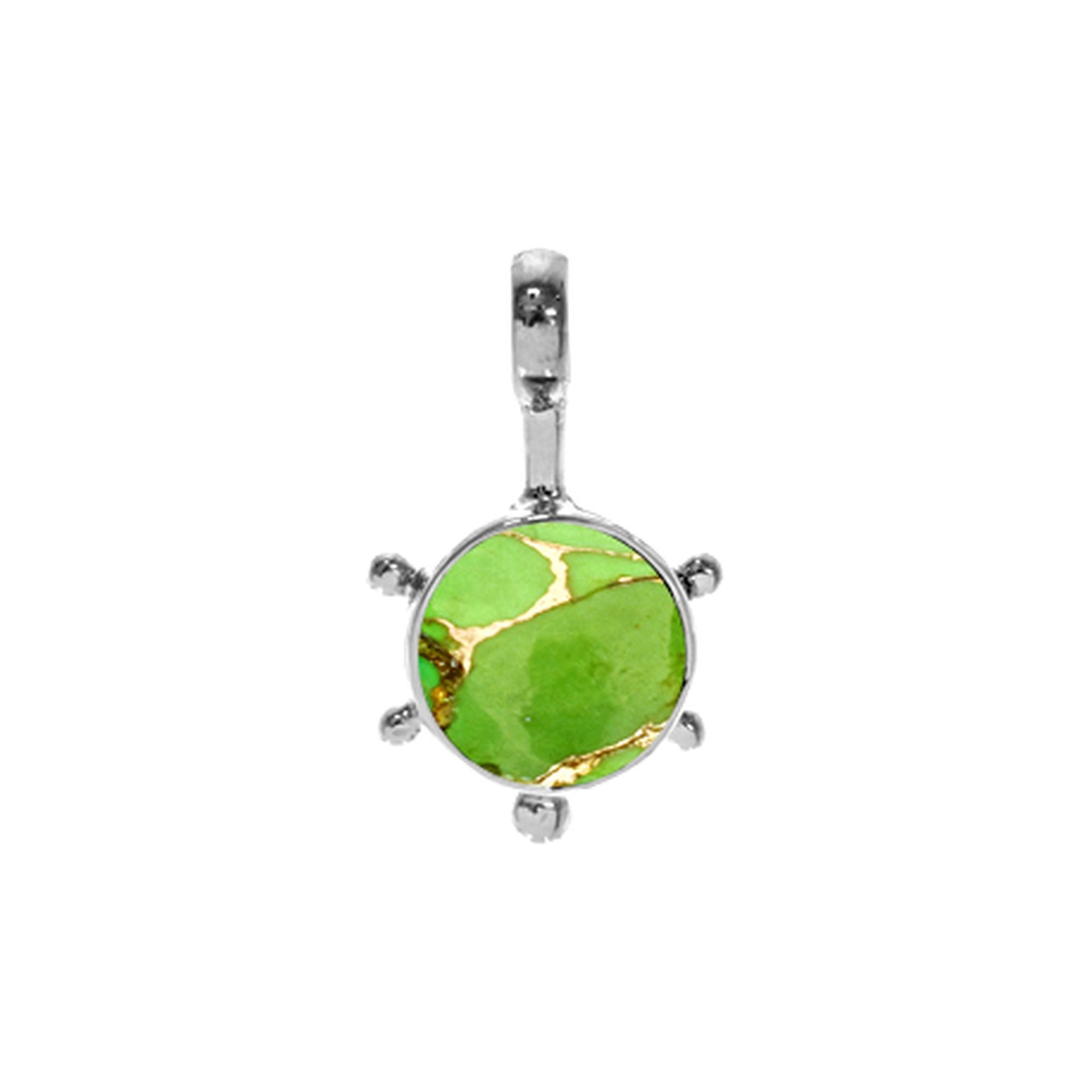 Tilly five point green mohave turquoise pendant