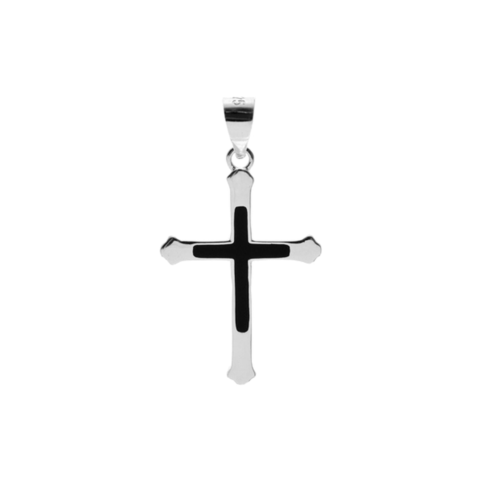 Harley black cross pendant