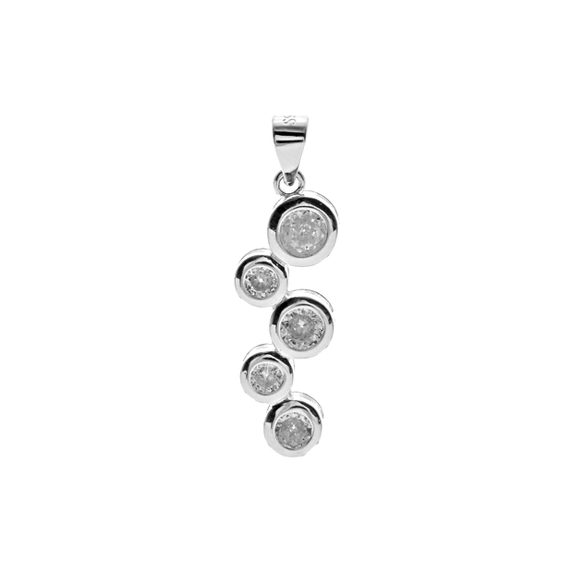 Kenzie staggered stone pendant