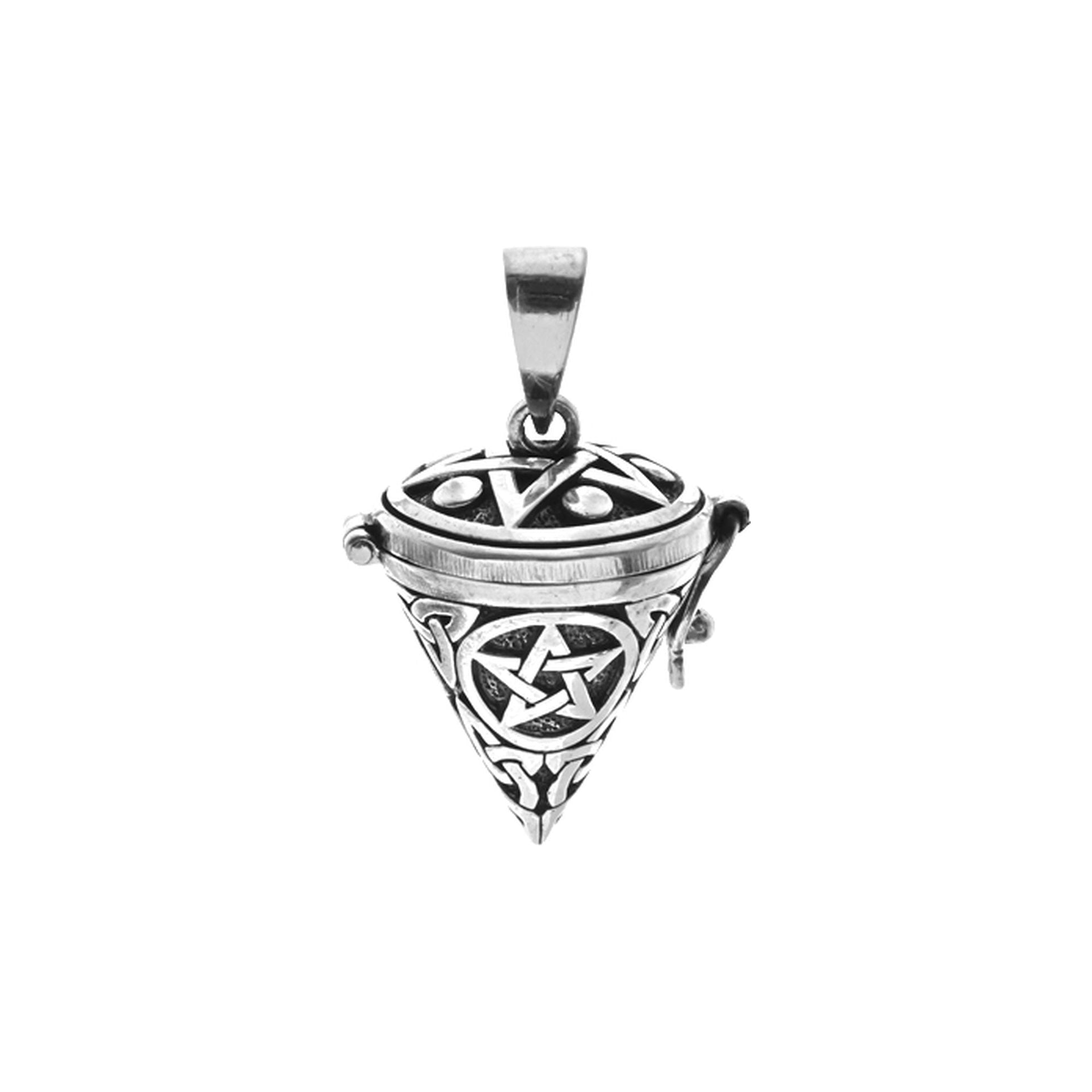 Harley pentagram locket pendant