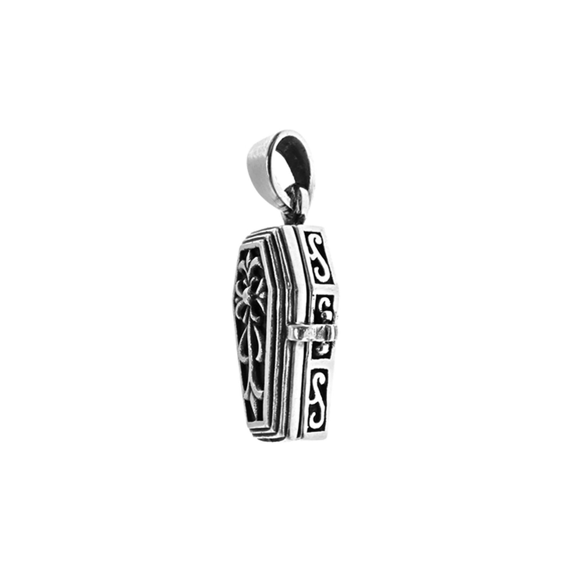 Harley coffin locket pendant