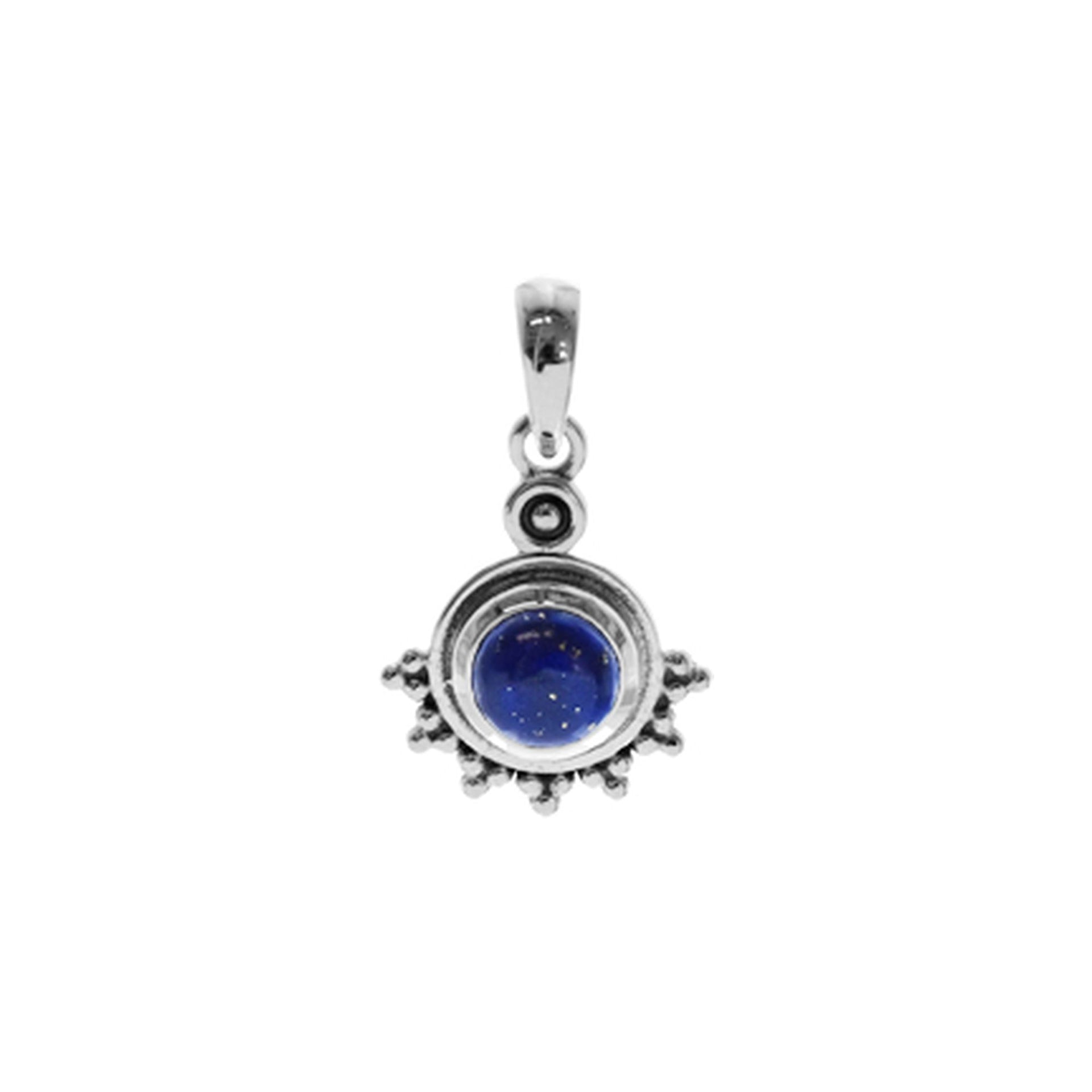Catalina half surround lapis lazuli pendant