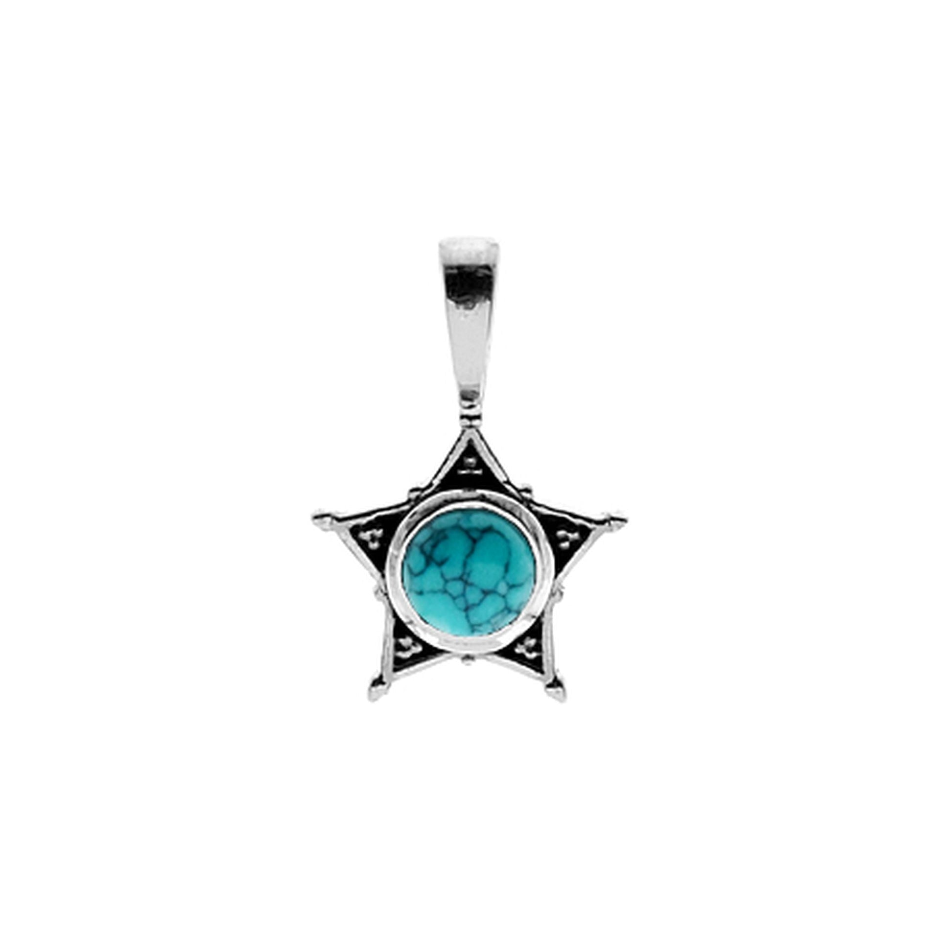 Catalina turquoise star pendant