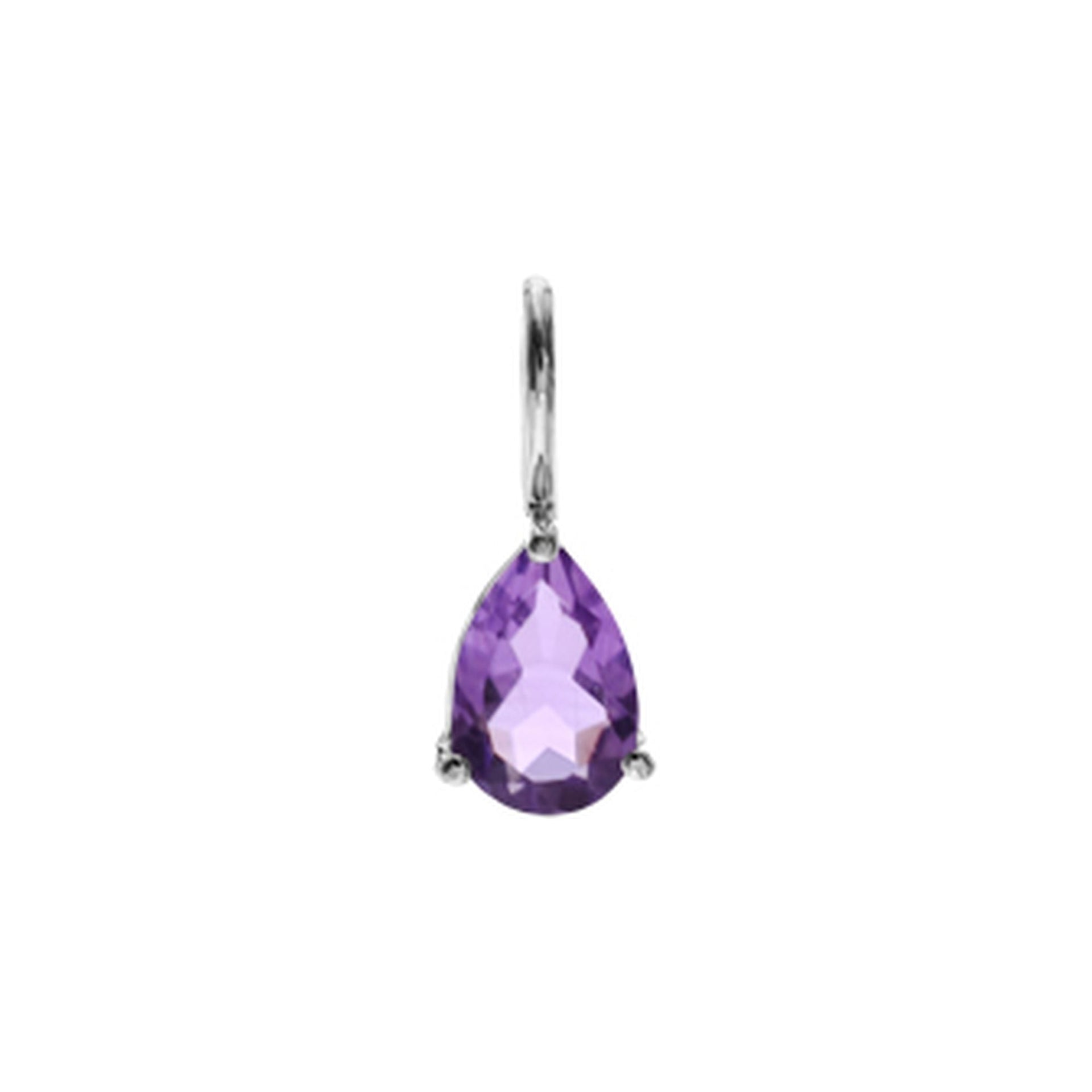 Kara teardrop amethyst pendant