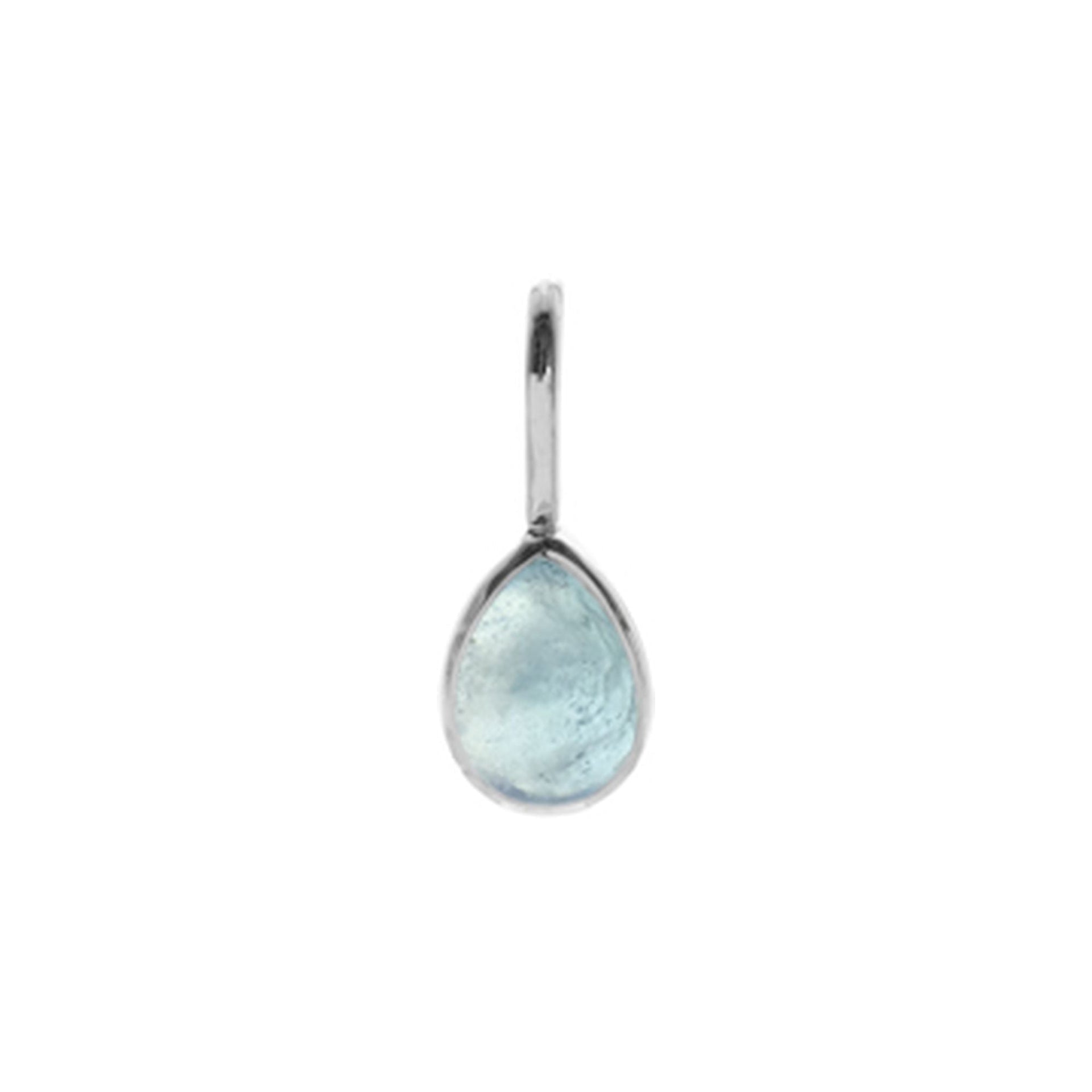 Samira small teardrop aquamarine pendant