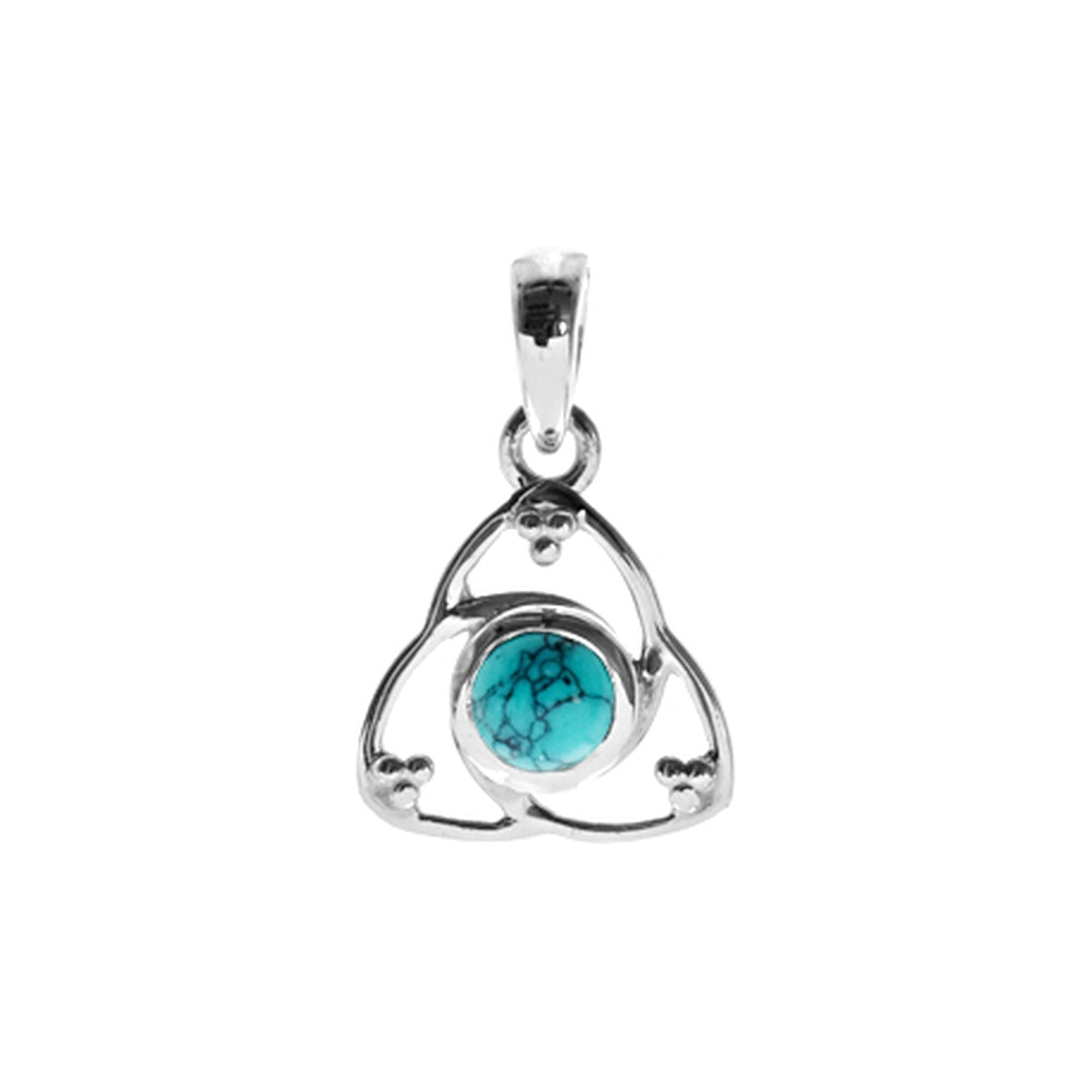 Betsy turquoise Trinity knot pendant