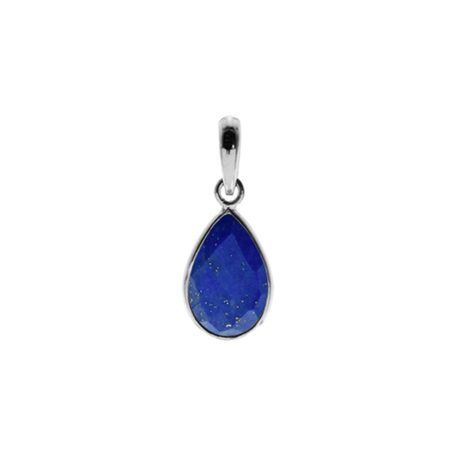 Bridget fine teardrop pendant with lapis lazuli