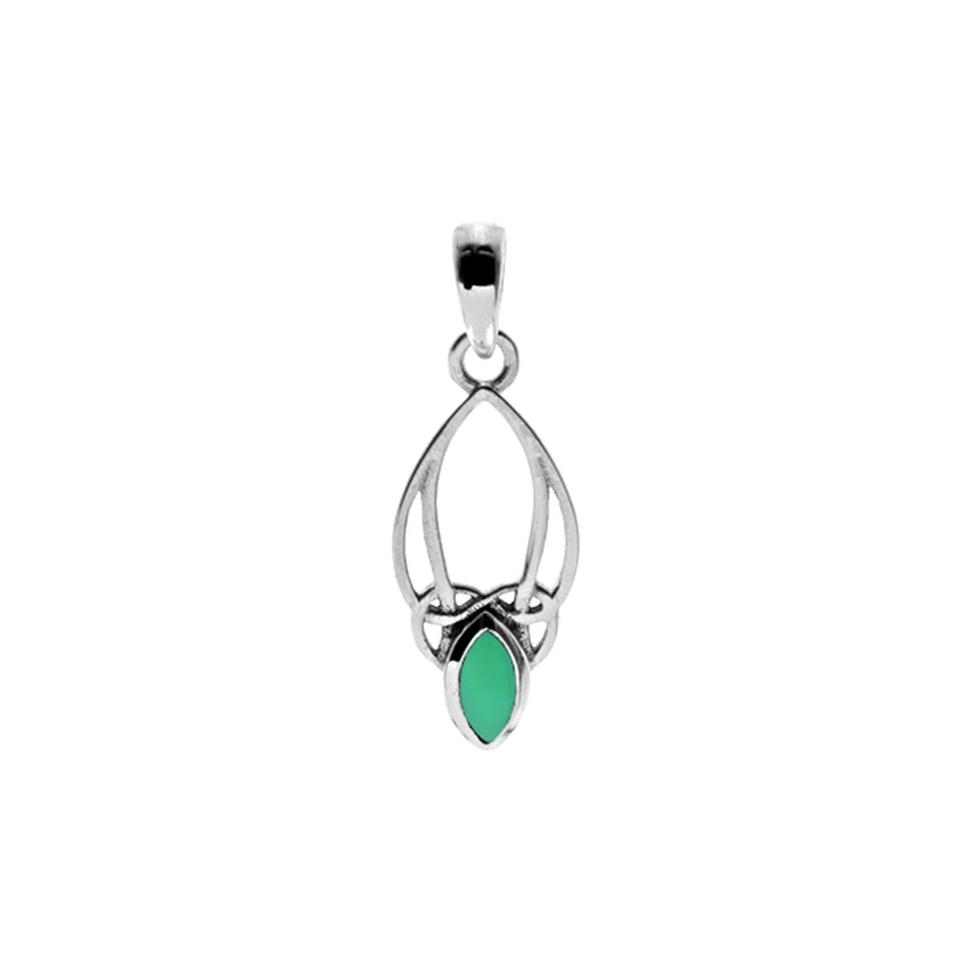 Betsy marquis green agate pendant