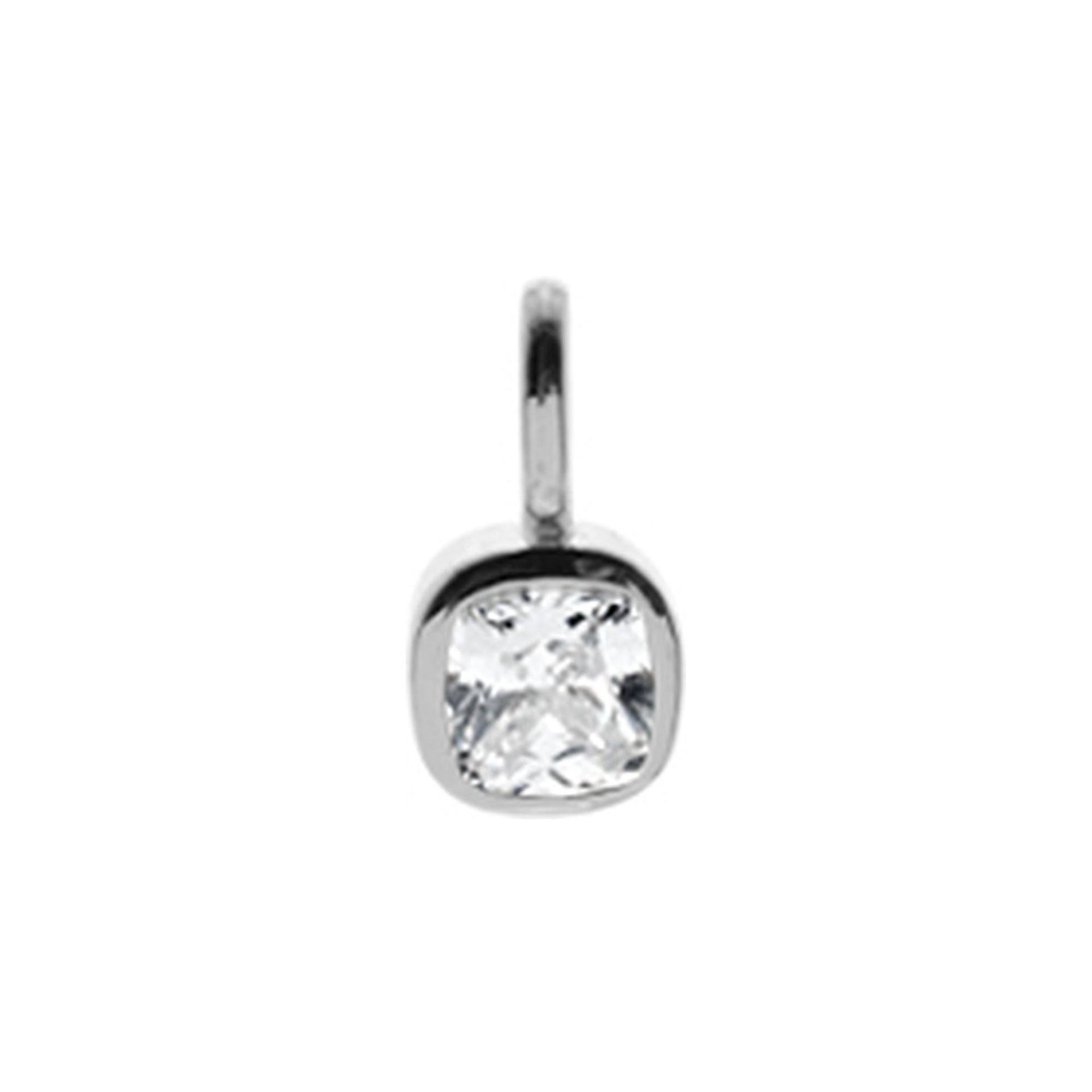 Kenzie CZ square pendant