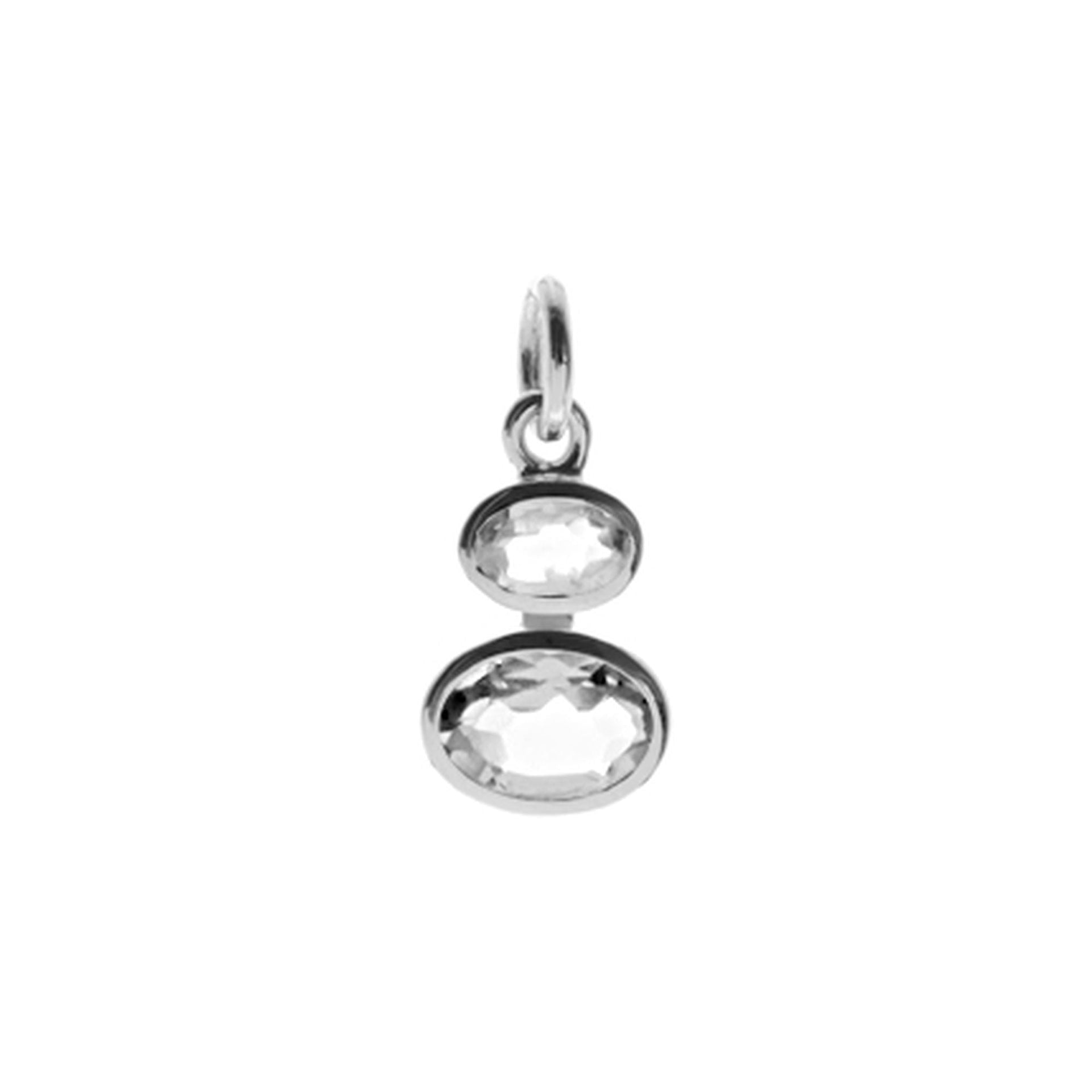 Samira twin quartz pendant