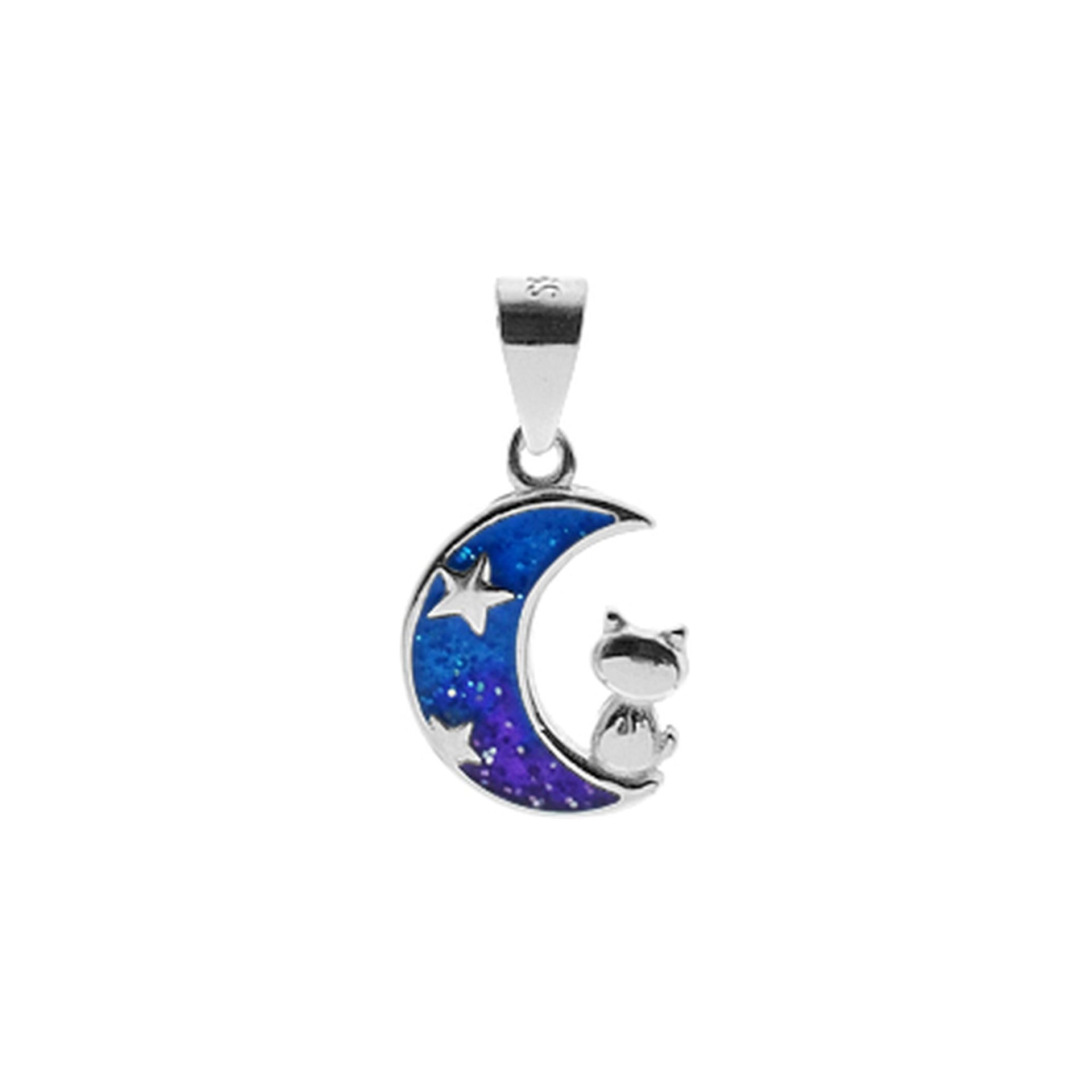 Faith stargazing cat pendant
