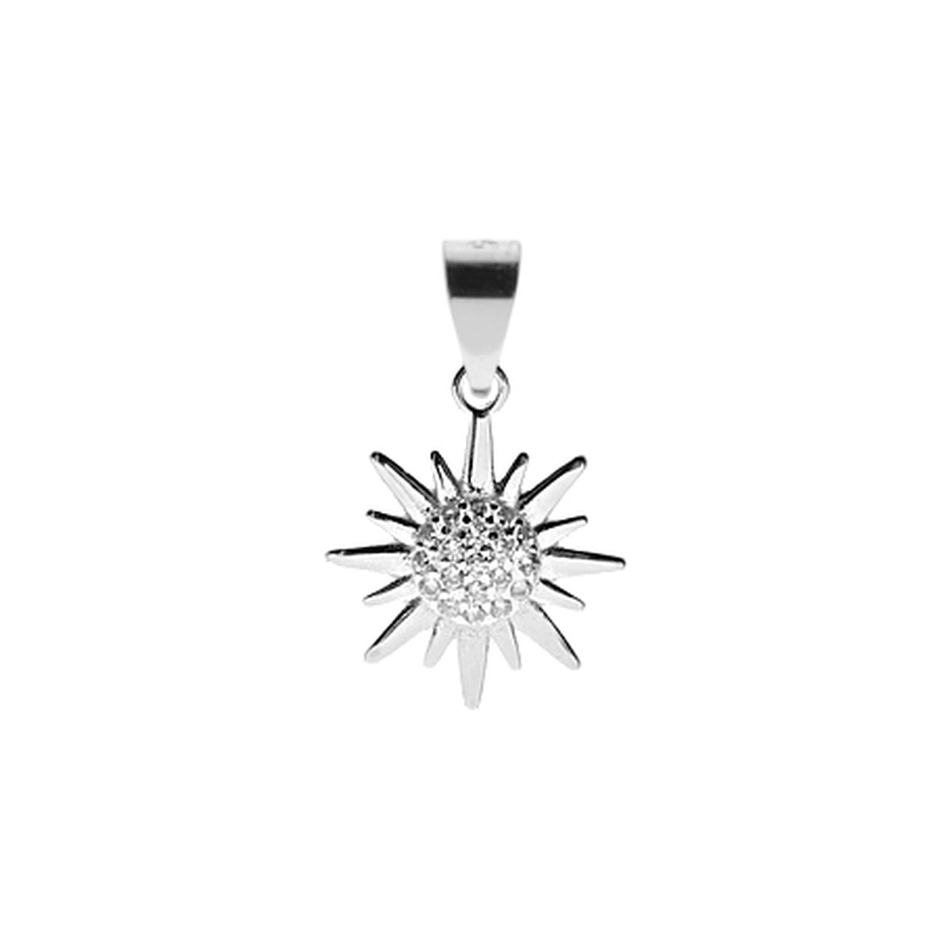 Natalie CZ sunburst pendant