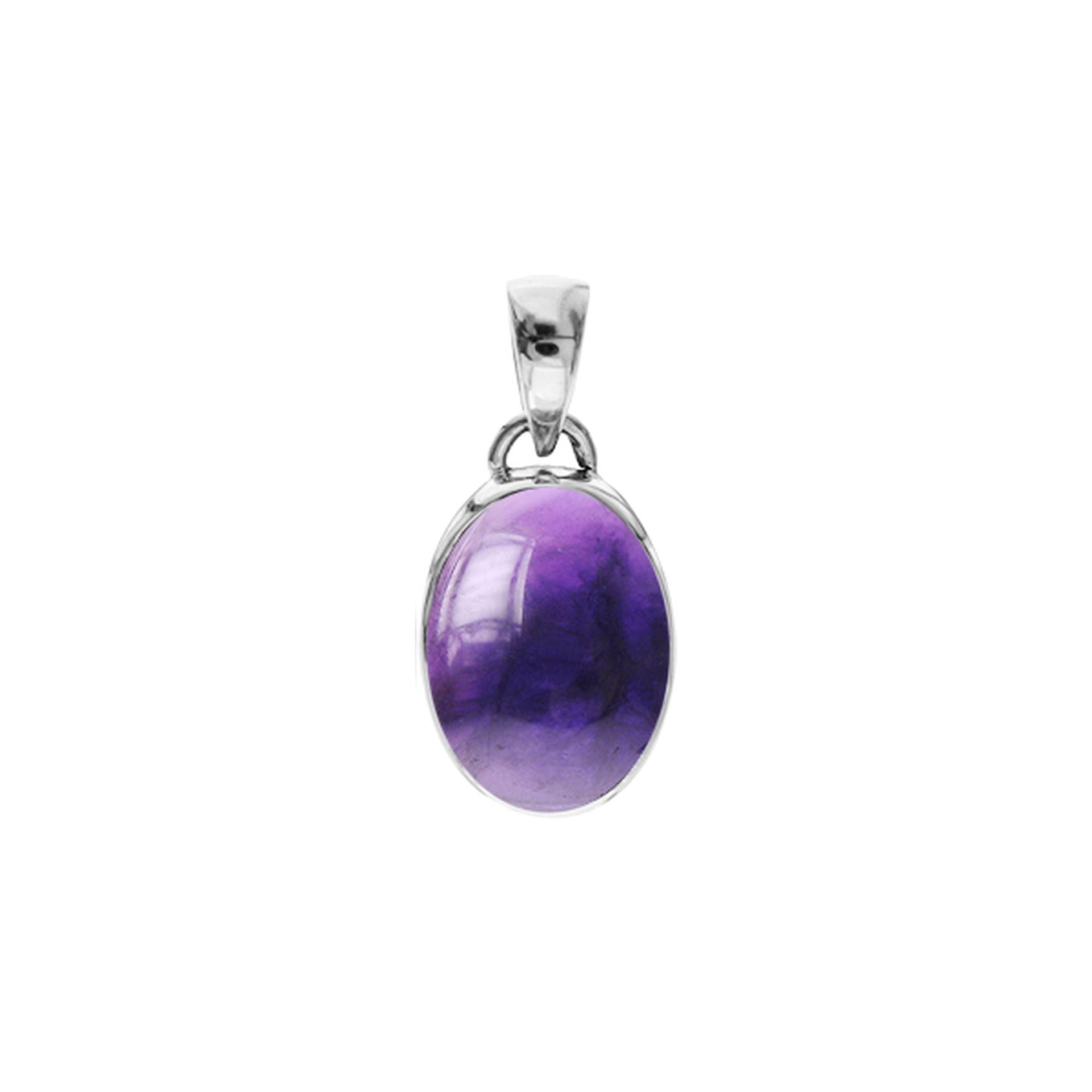 Samira oval amethyst pendant